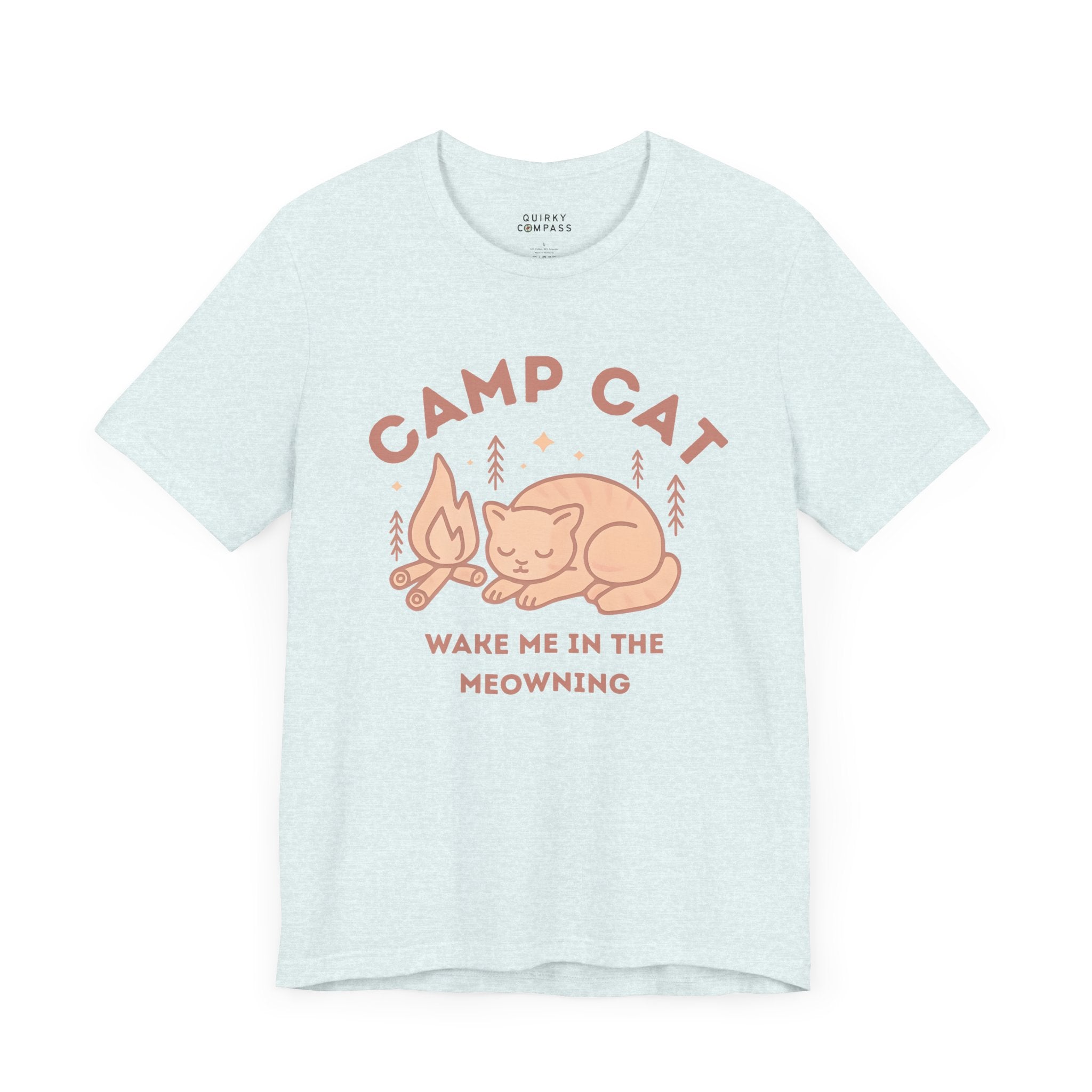 Wake Me in the Meowning Pink Cat Tee