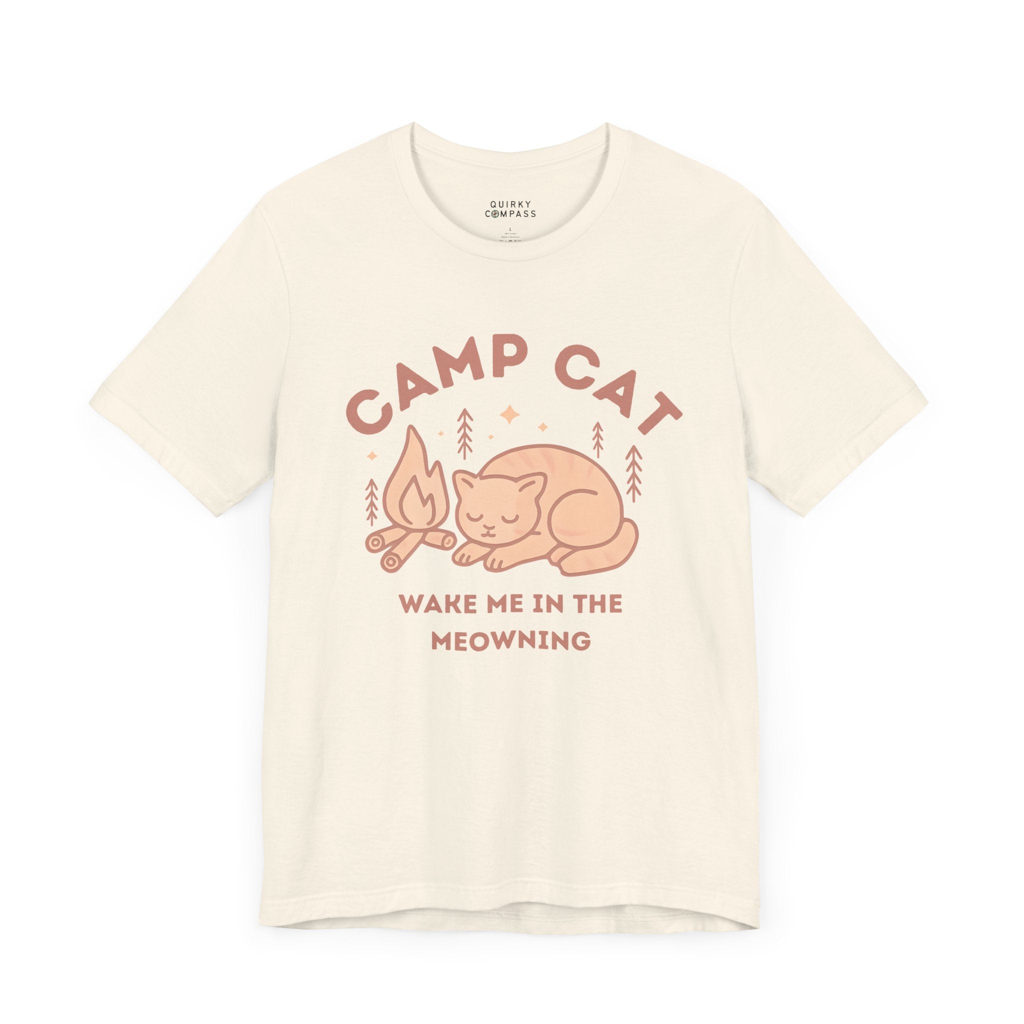 Wake Me in the Meowning Pink Cat Tee