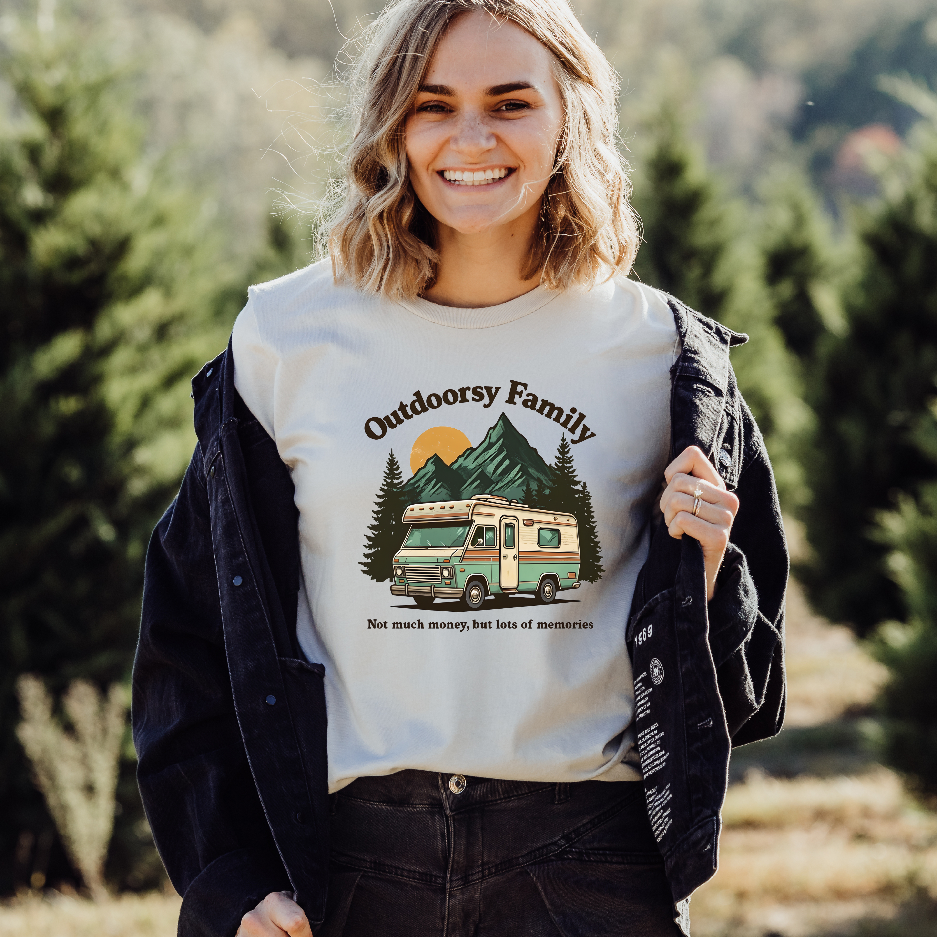 Outdoorsy Family Unisex Tee