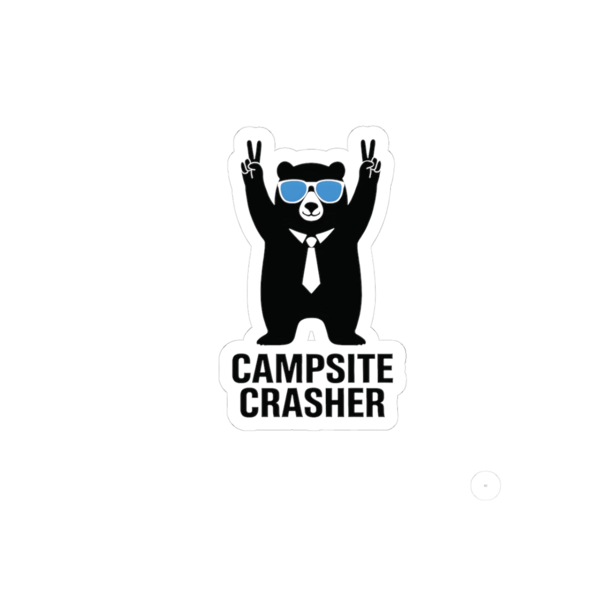 Campsite Crasher Bear Sticker