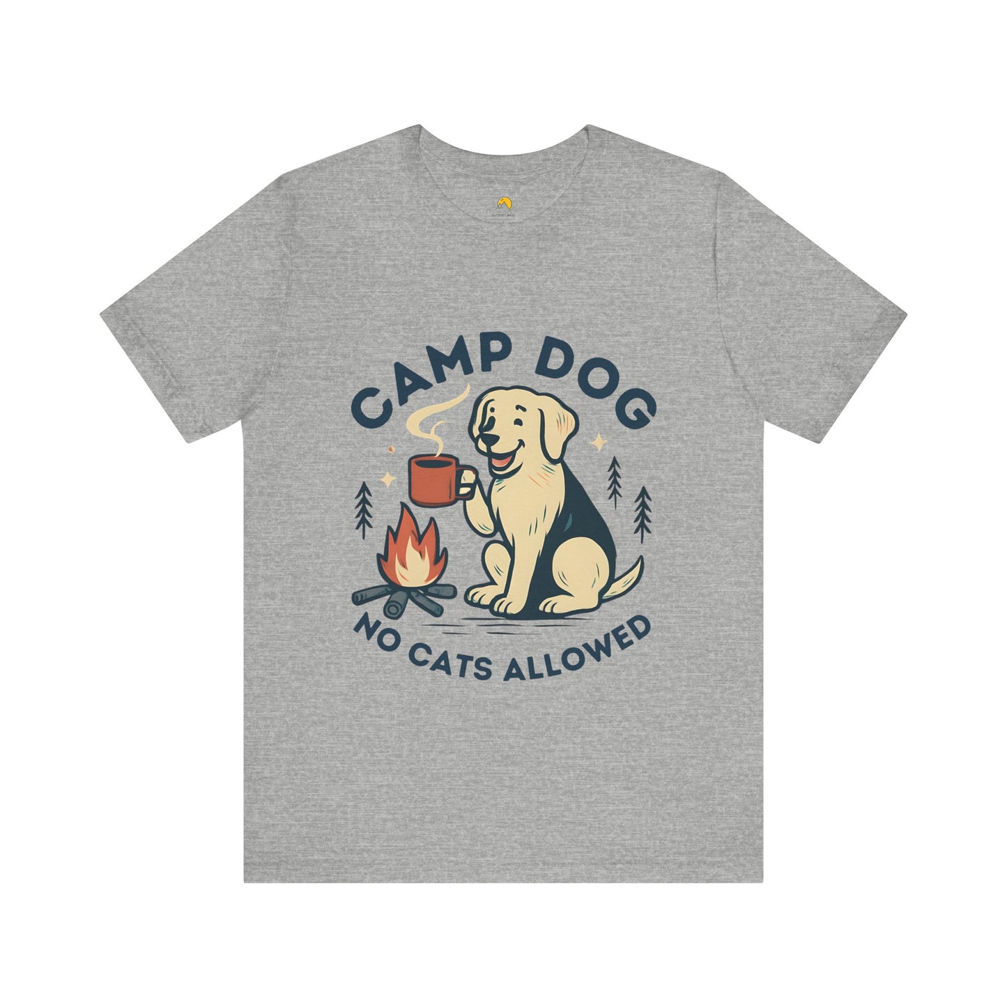 DRAFT Camp Dog with Red Mug Unisex Short Sleeve T-Shirt