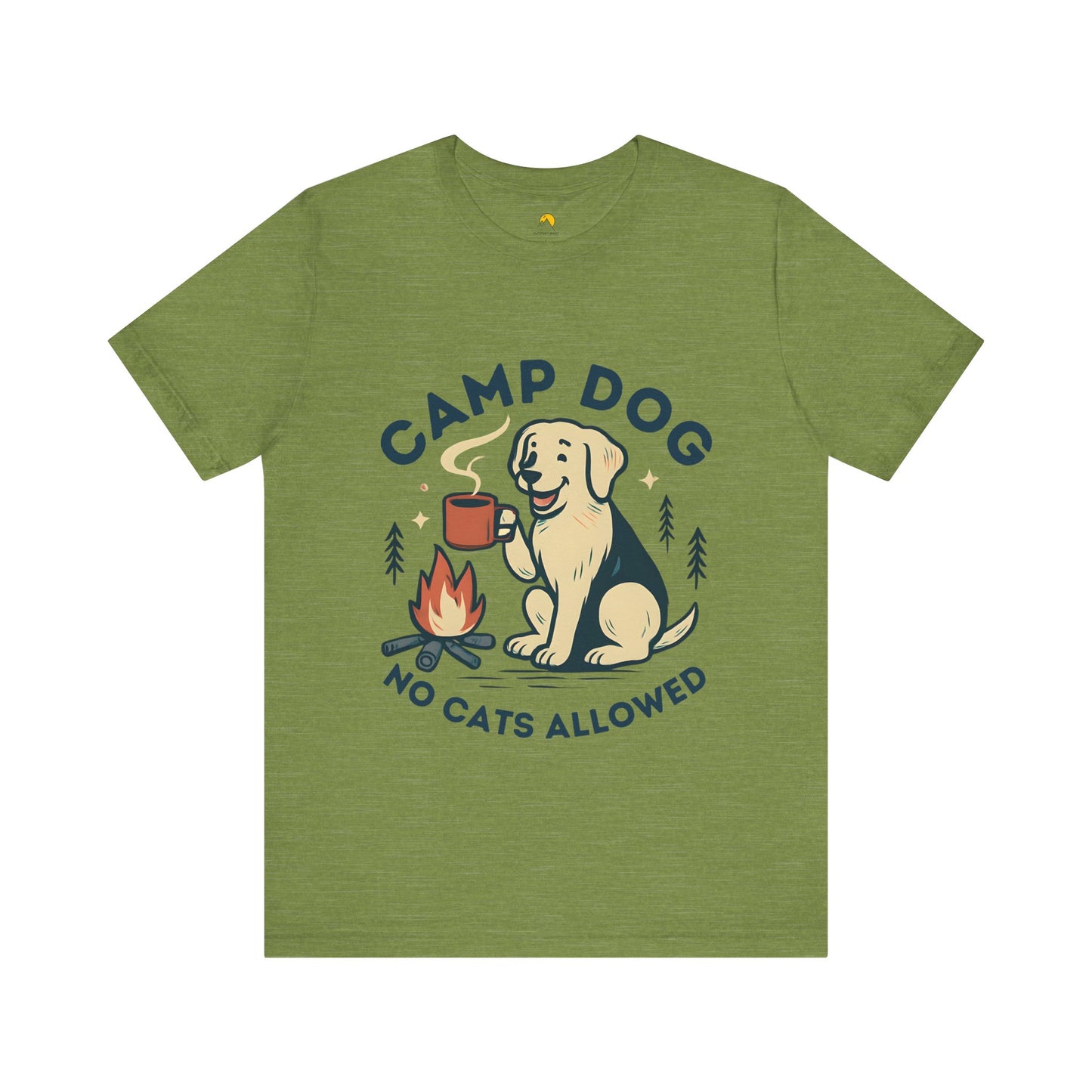 DRAFT Camp Dog with Red Mug Unisex Short Sleeve T-Shirt
