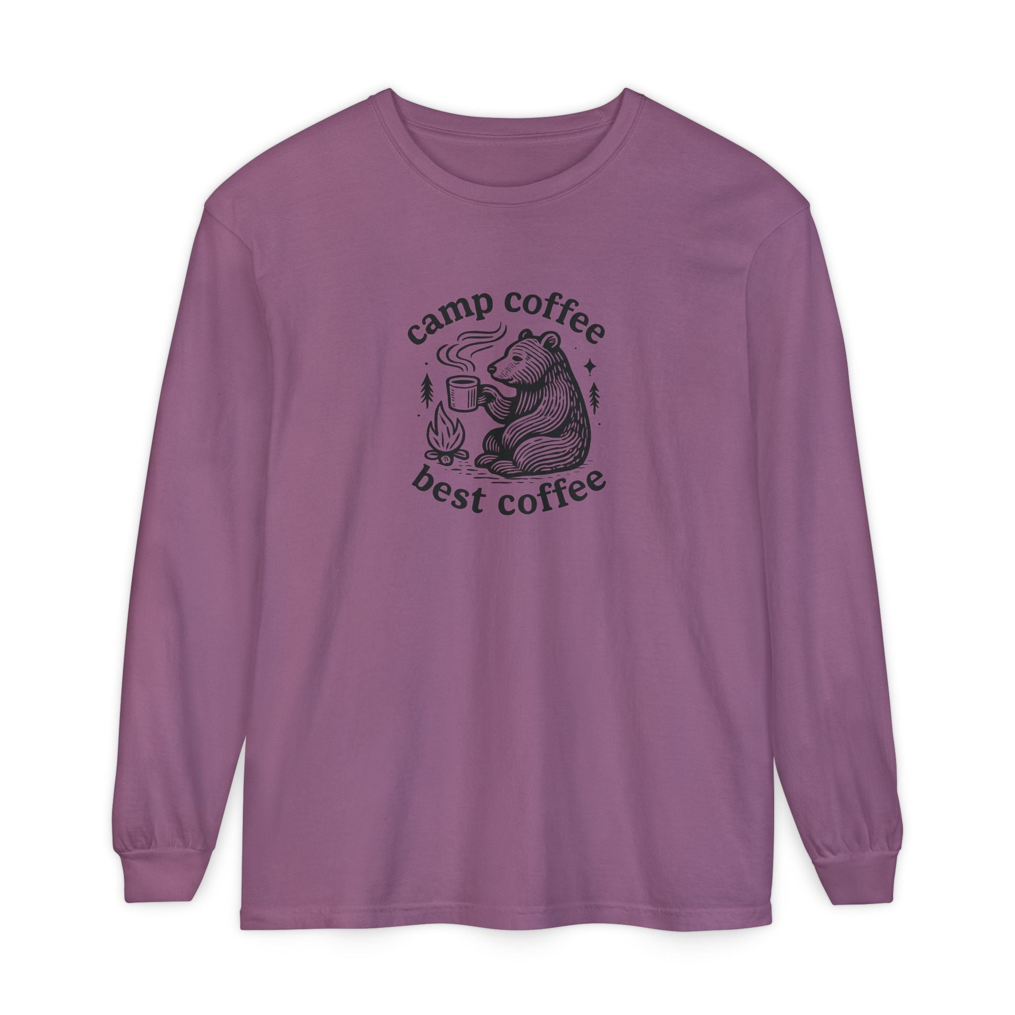 Camp Coffee Long Sleeve Unisex Tee