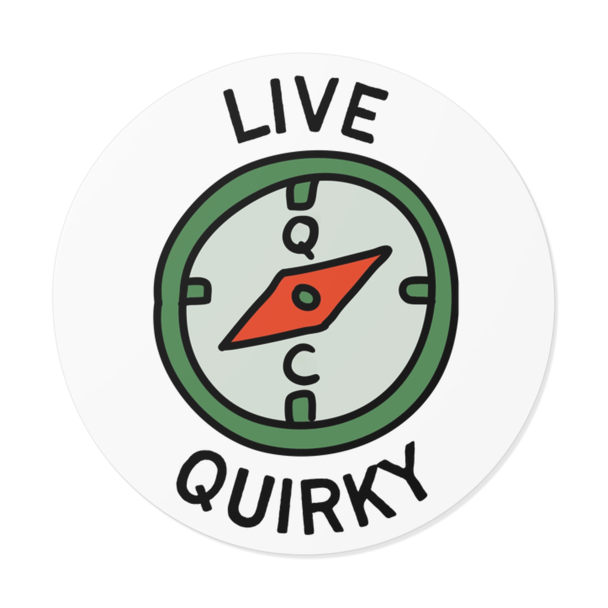 Live Quirky Sticker
