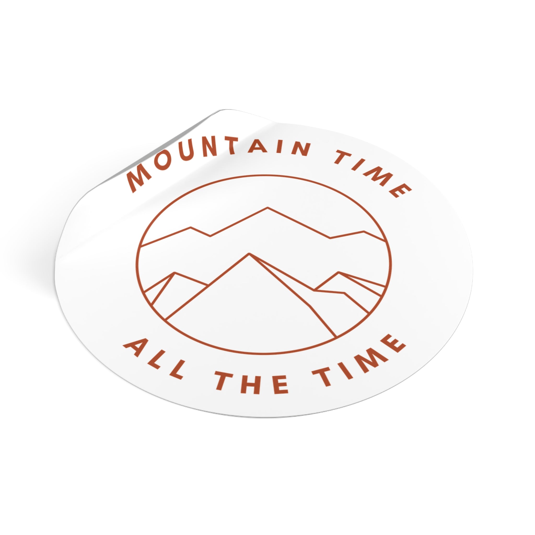 Mountain Time Vinyl Sticker – Elevate Your Adventure