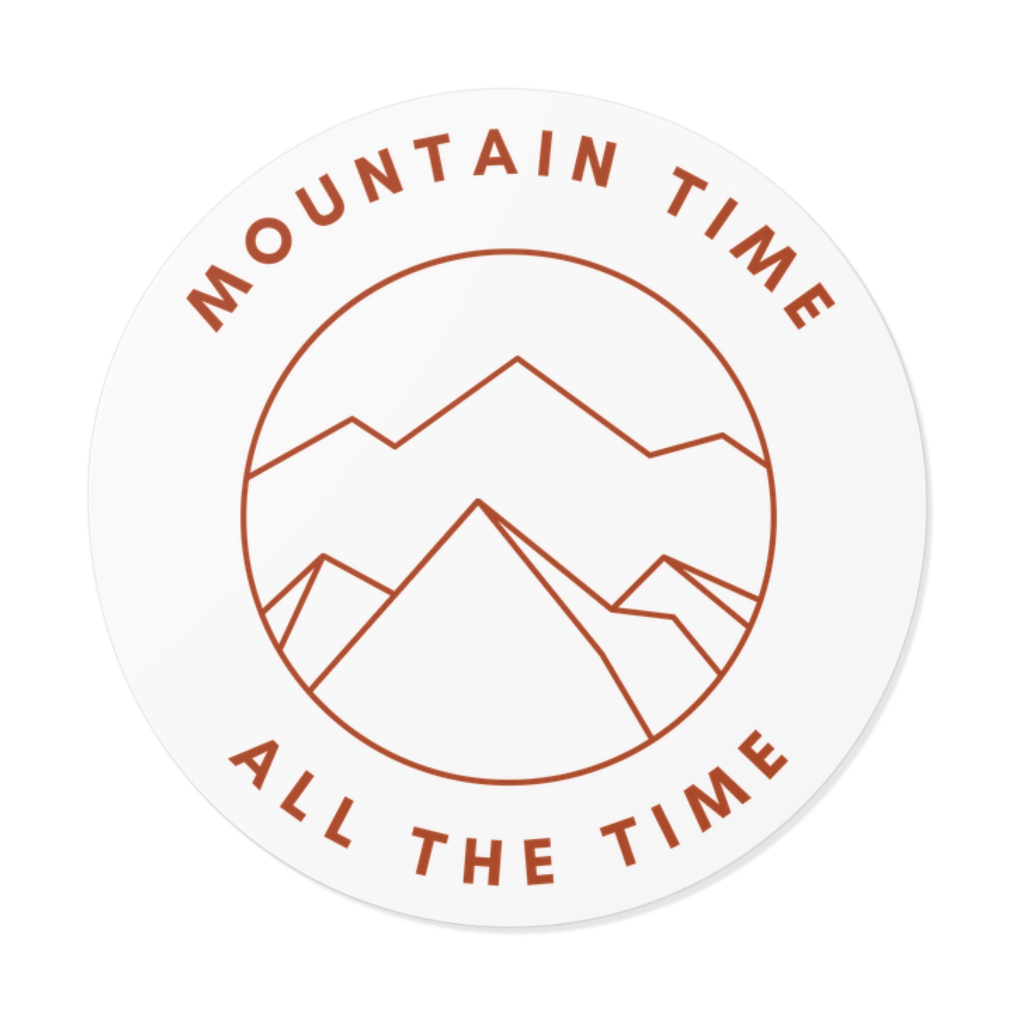 Mountain Time Vinyl Sticker – Elevate Your Adventure
