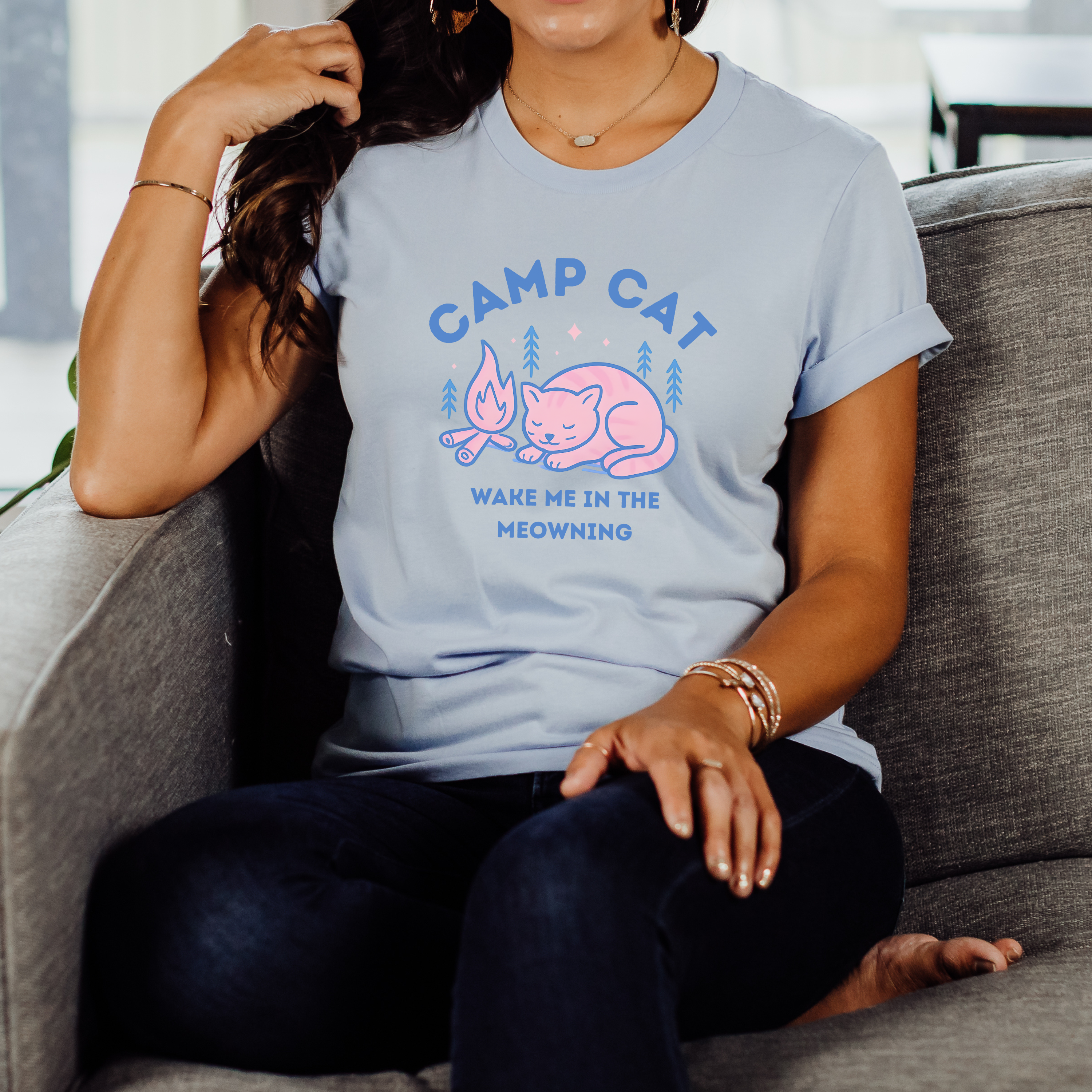 Wake Me in the Meowning Unisex Tee