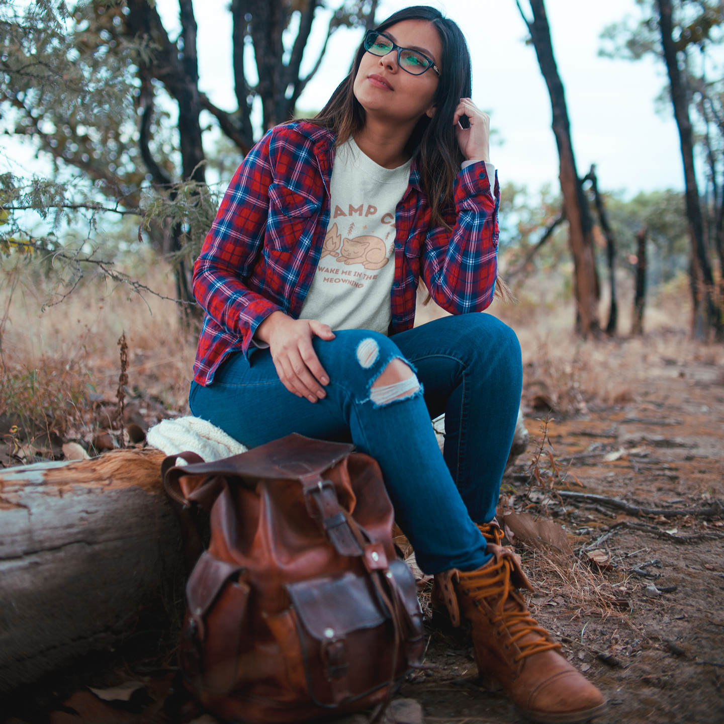 Wake Me in the Meowning Pink Cat Tee