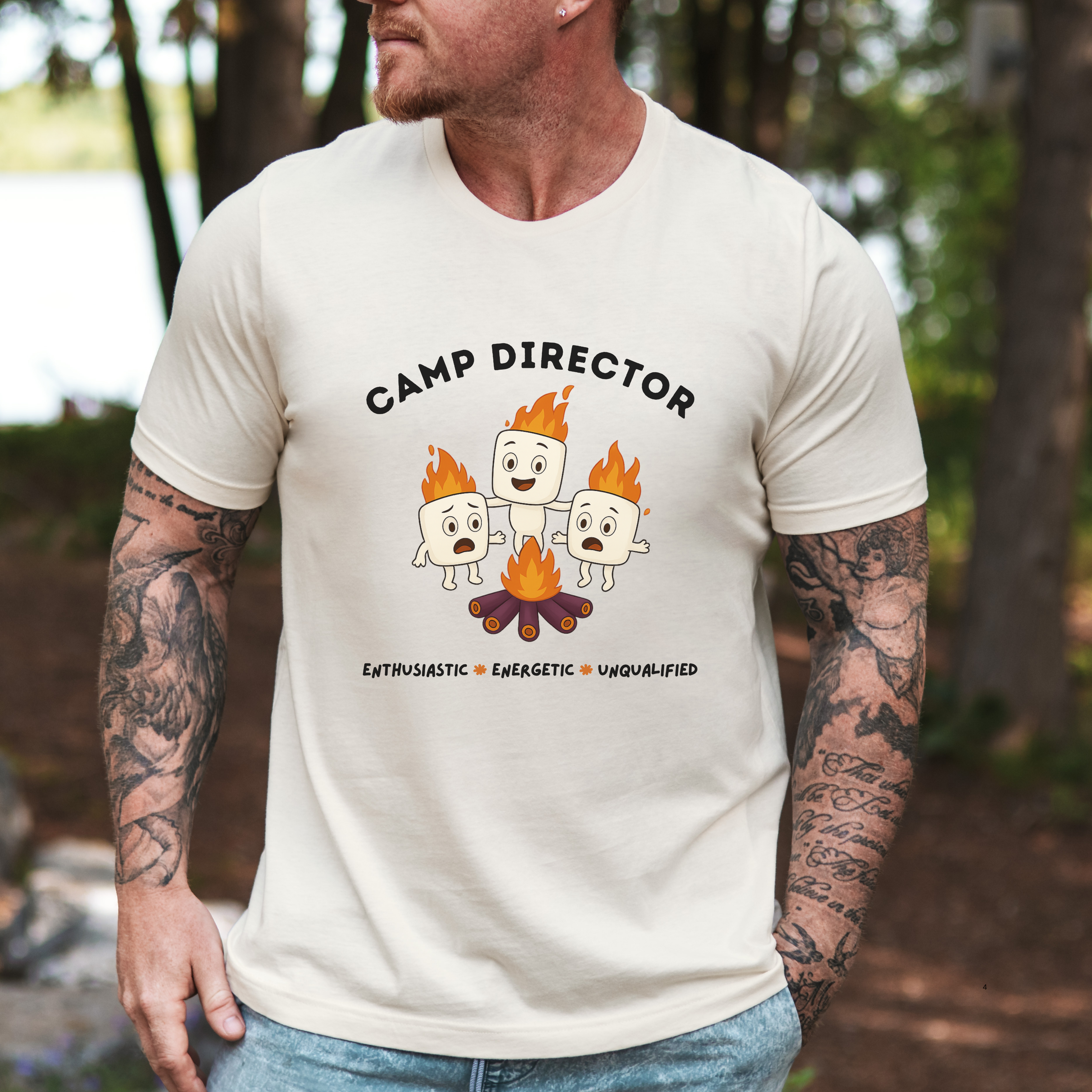 Unqualified Camp Director Unisex Short Sleeve T-Shirt