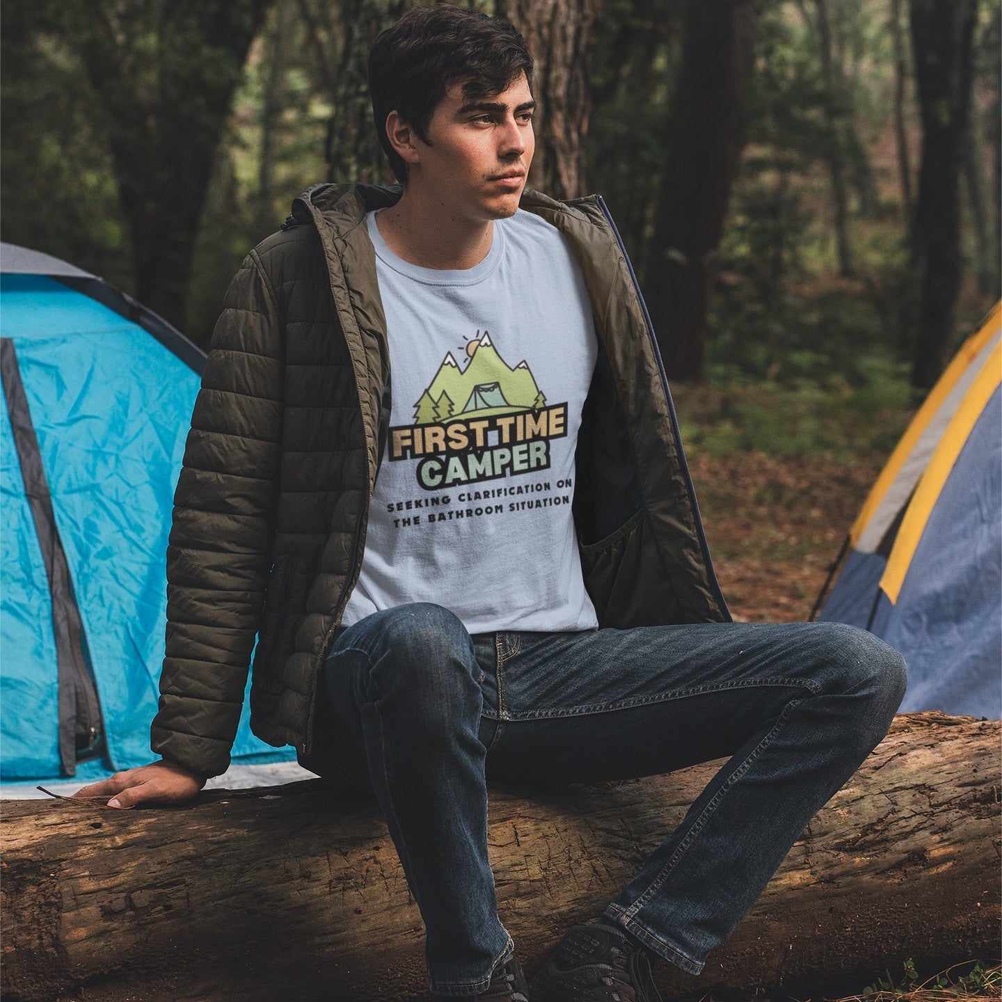 First Time Camper Unisex Tee