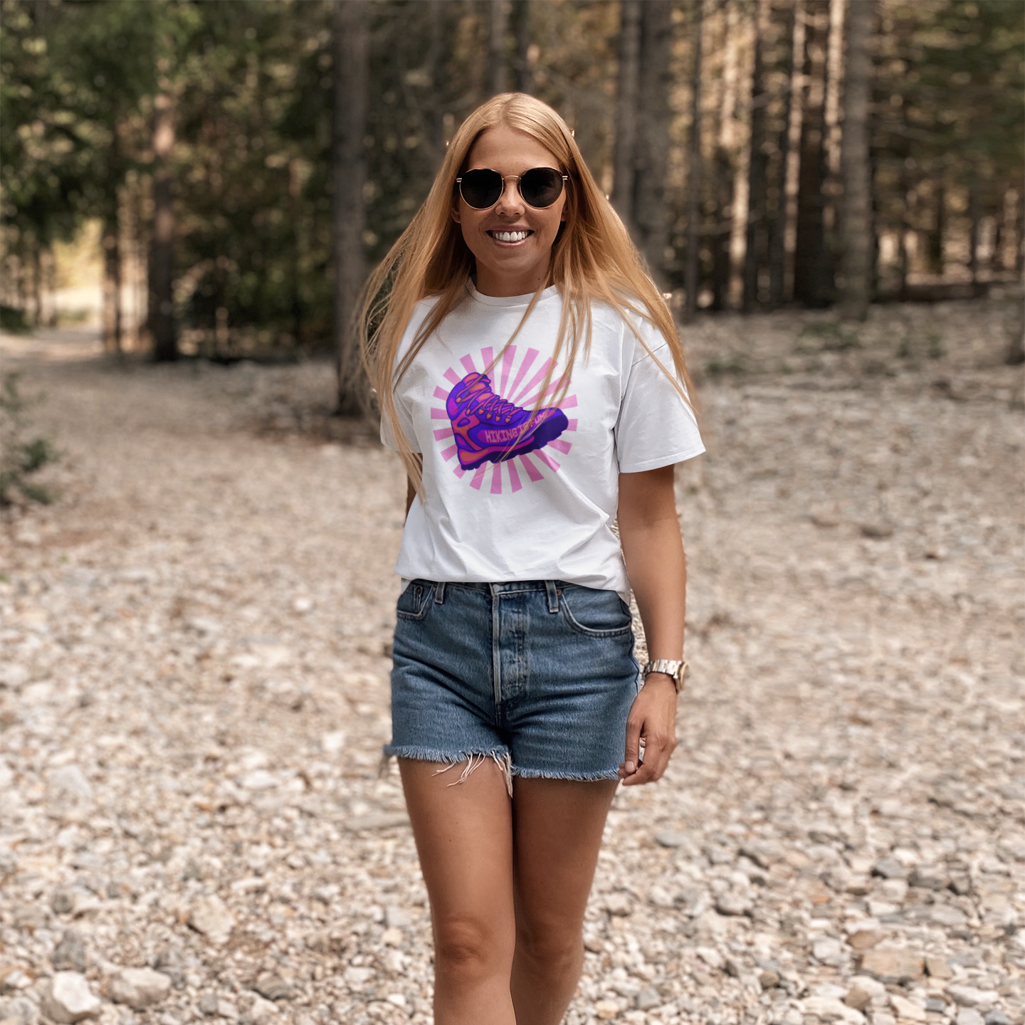Hiking is Fun! Purple Boot