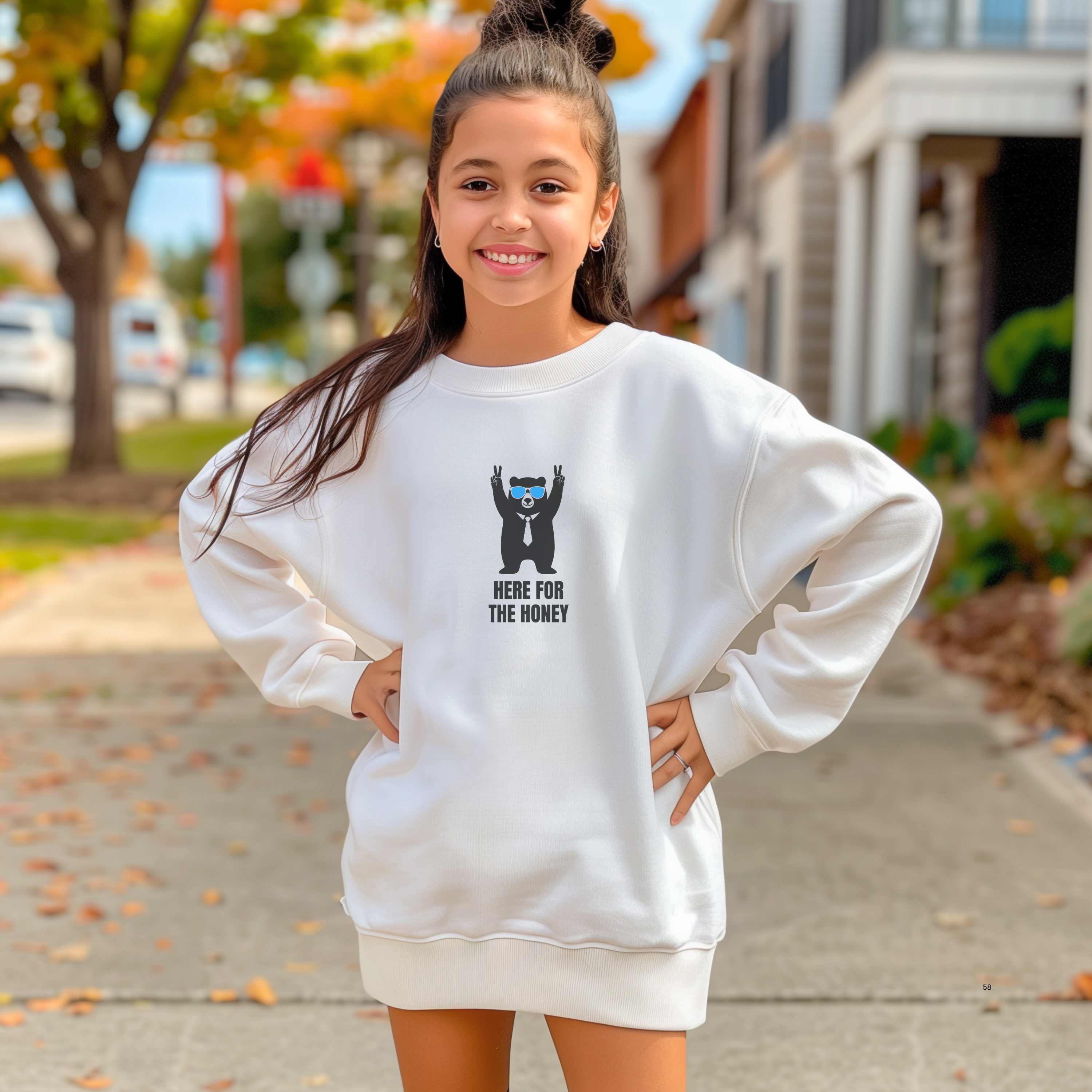 Here for the Honey Youth Sweatshirt