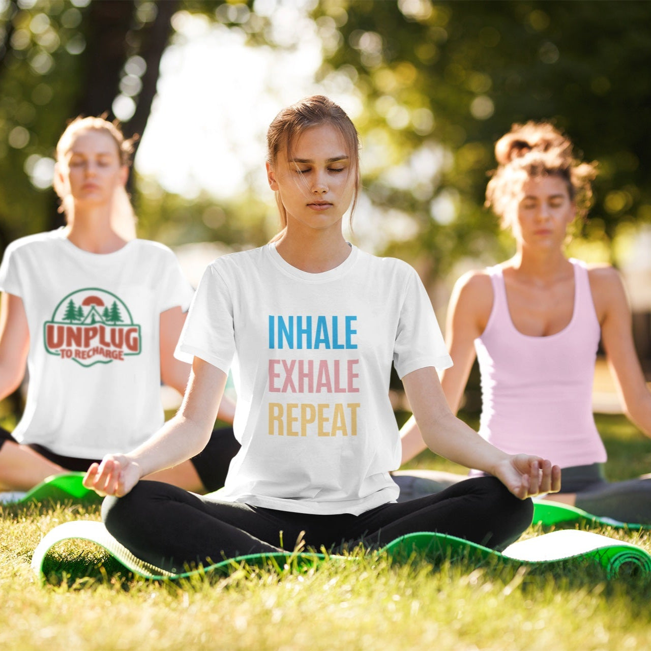 Inhale Exhale Repeat Unisex Tee