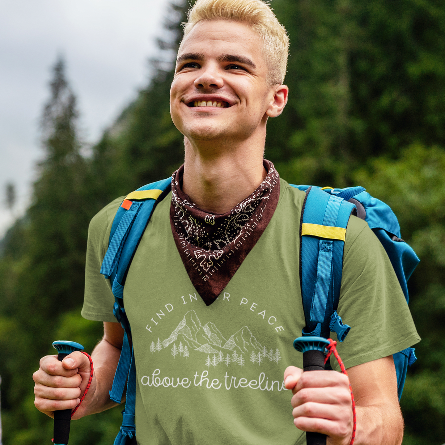 Find Inner Peace Above the Treeline Unisex Tee