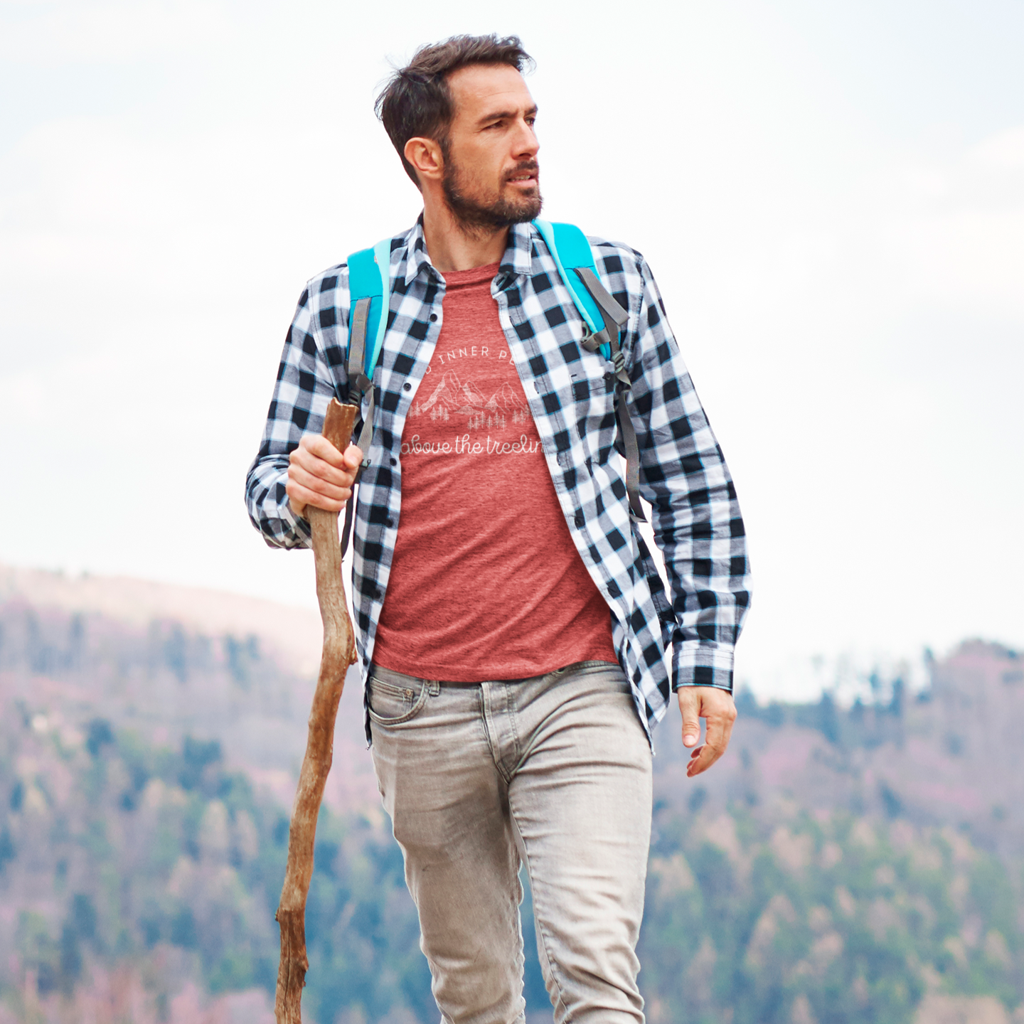 Find Inner Peace Above the Treeline Unisex Tee