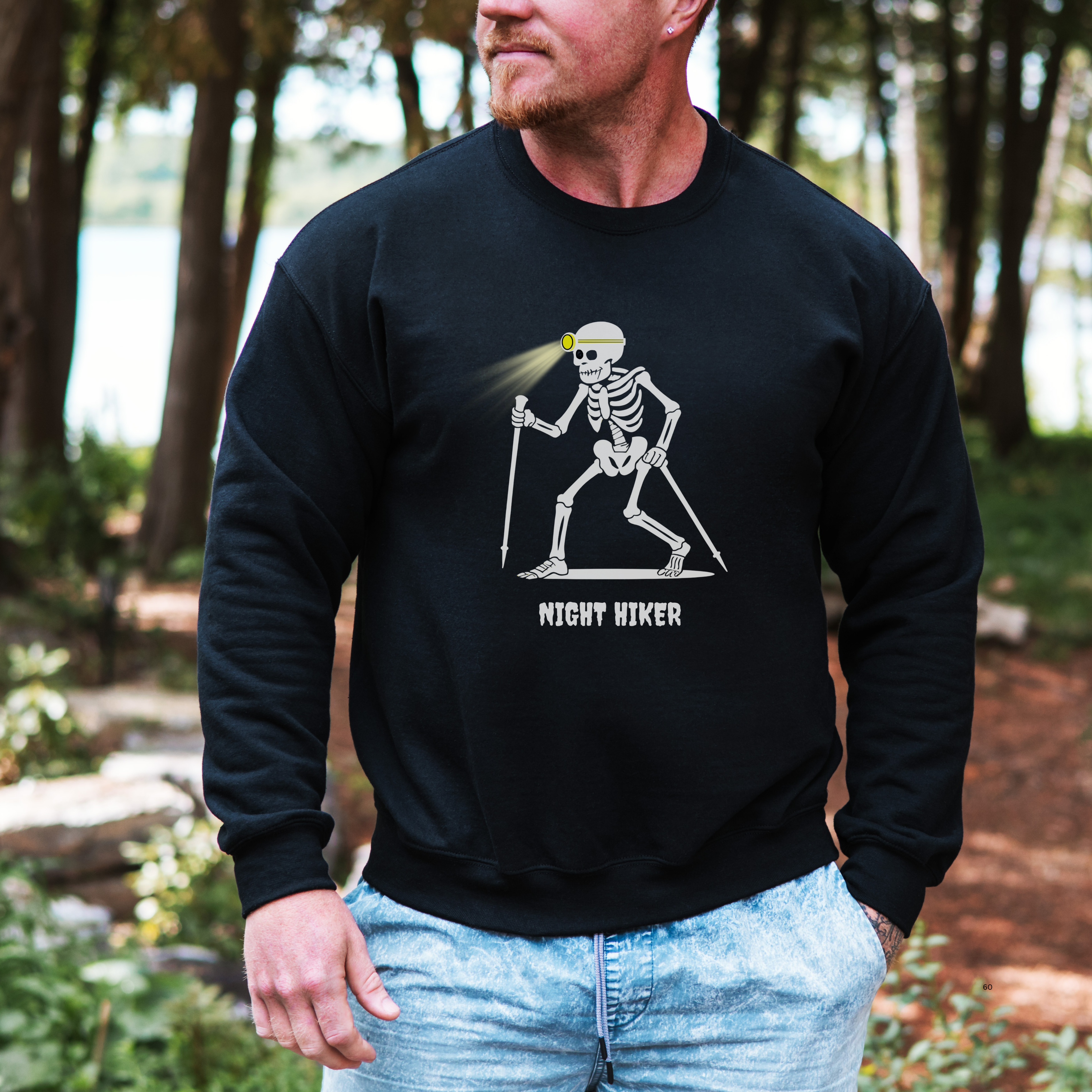 Night Hiker Shine Unisex Sweatshirt