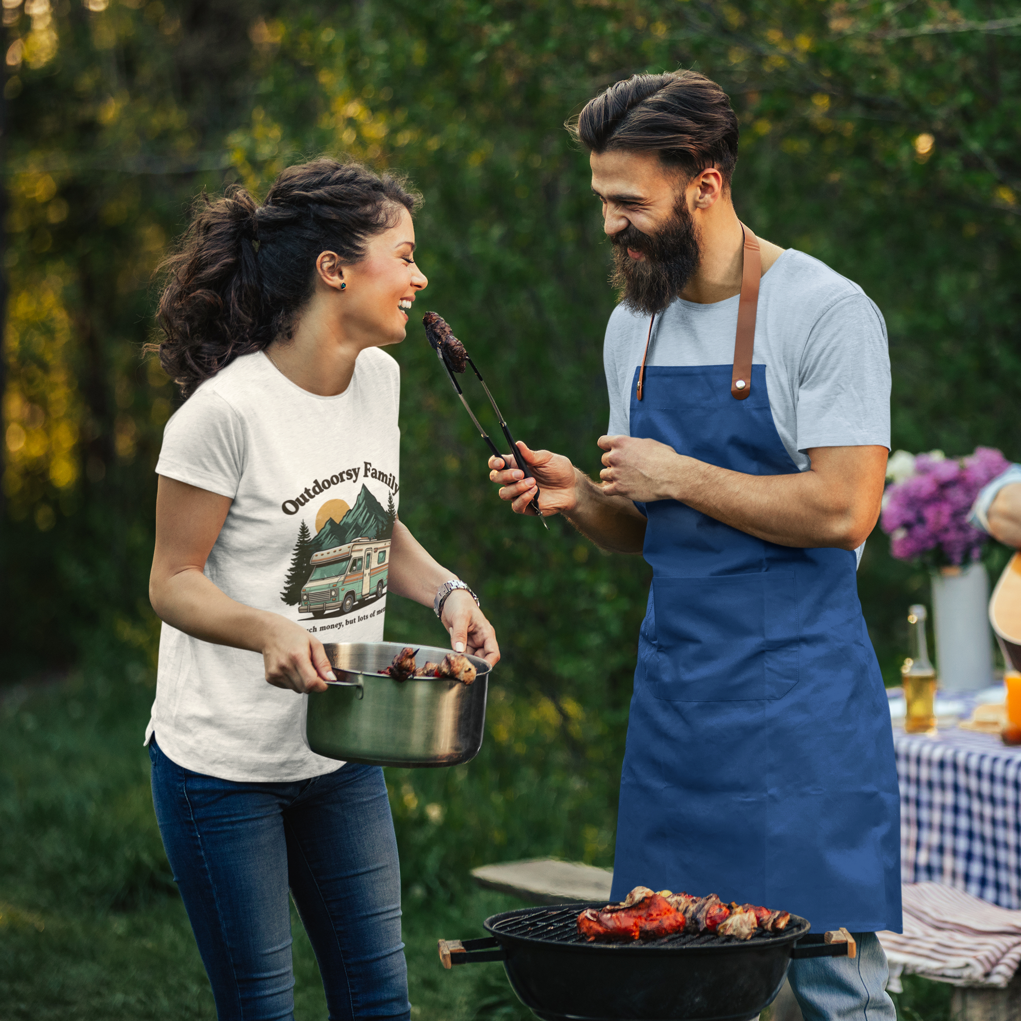 Outdoorsy Family Unisex Tee