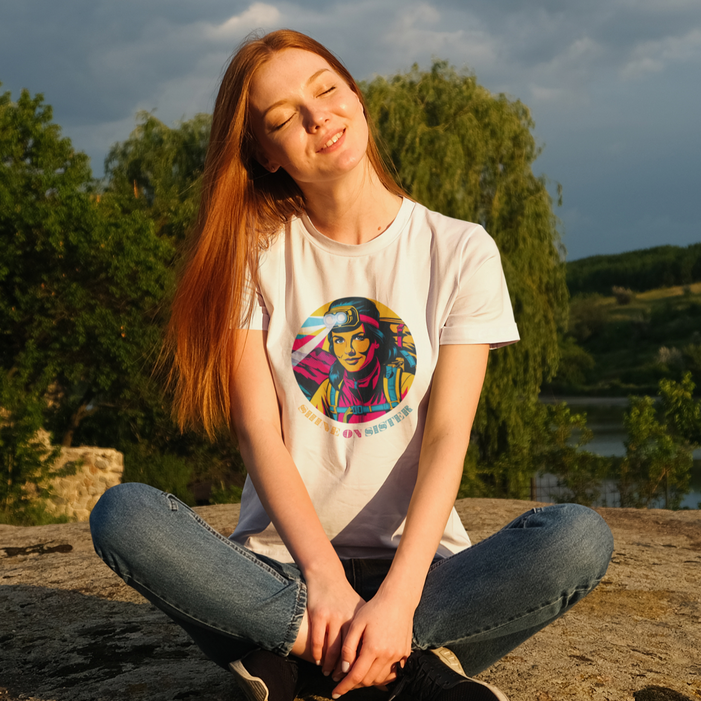 Shine On Sister Headlamp Tee