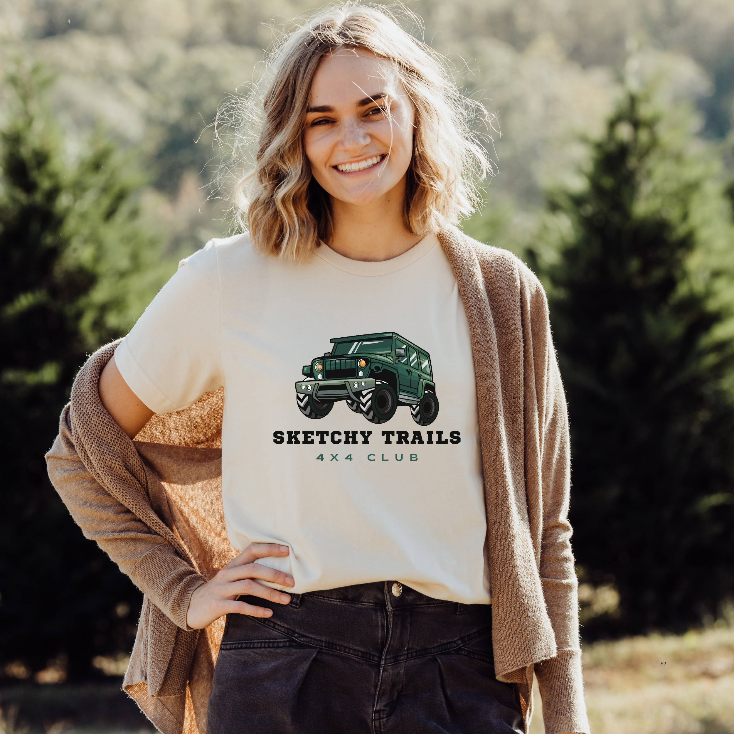Sketchy Trails 4x4 Club Unisex Tee