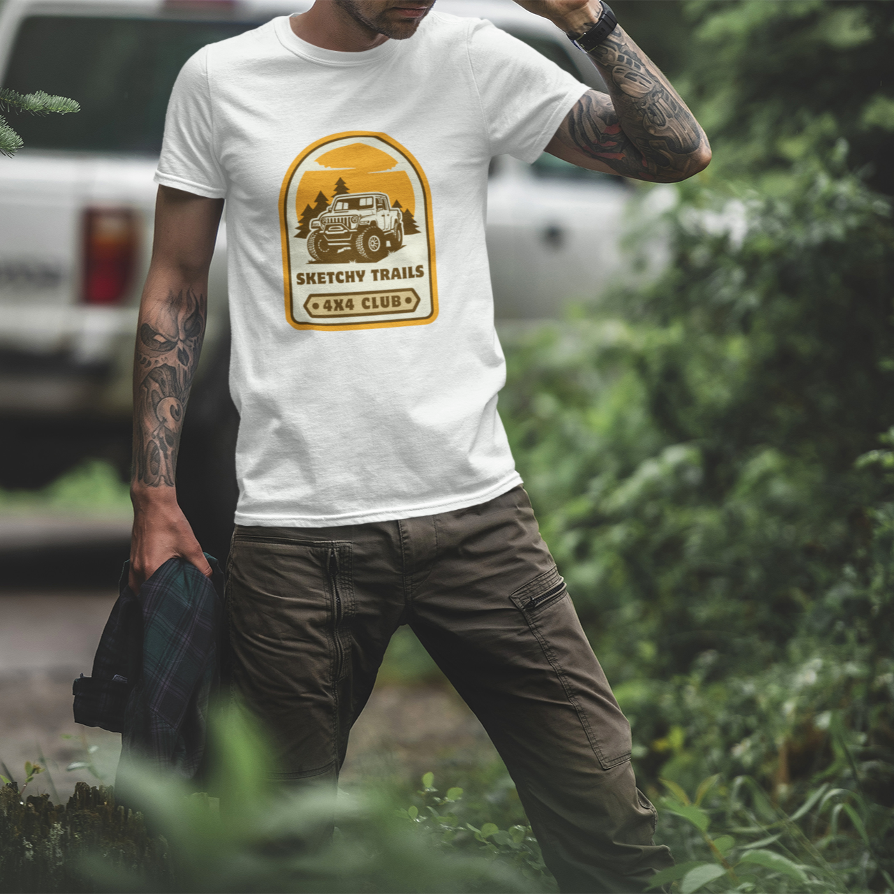 Sketchy Trails 4x4 Club Unisex Tee