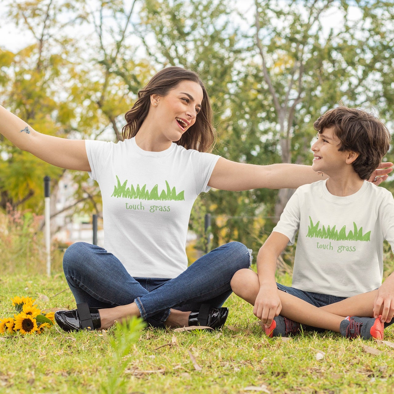 Touch Grass Youth Tee