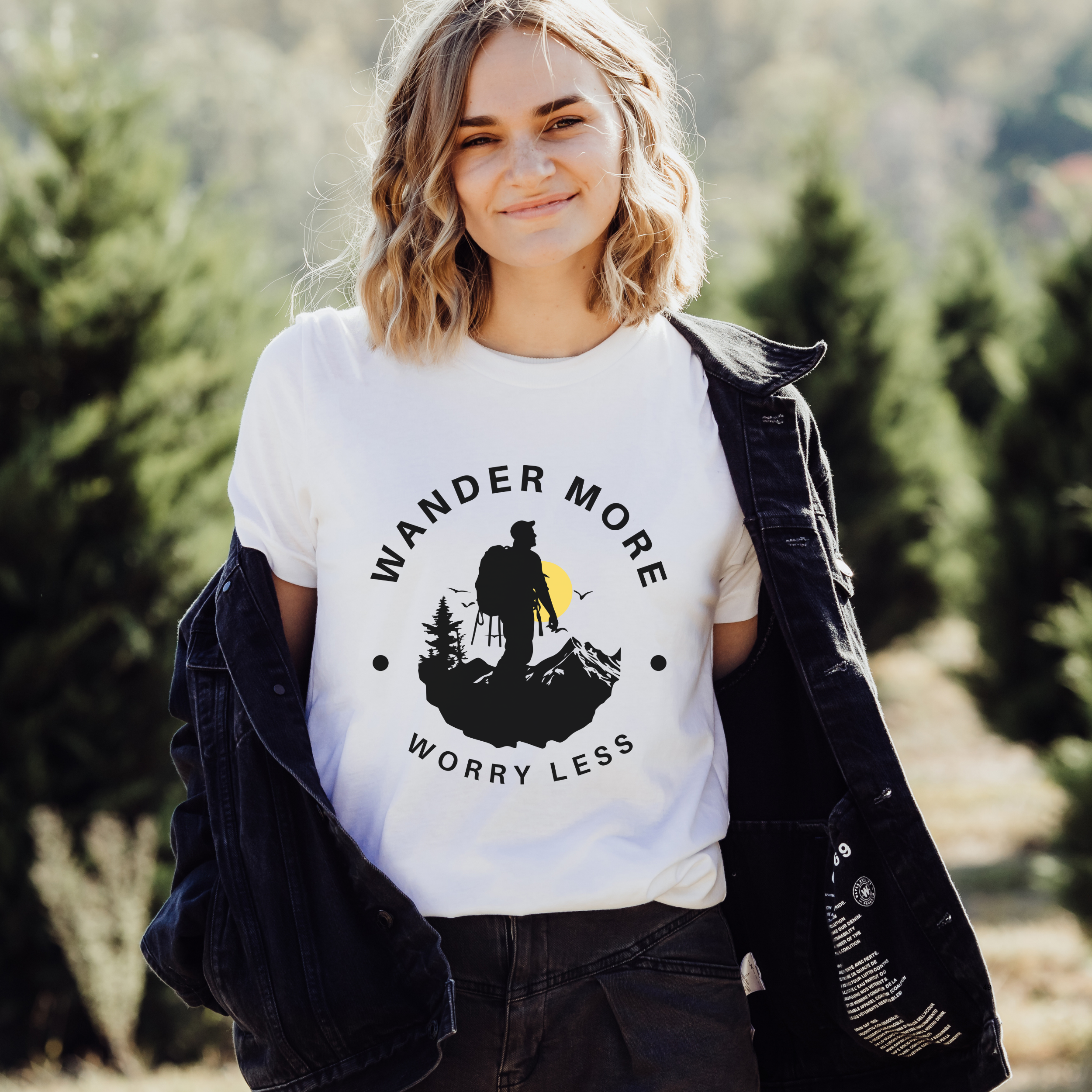 Wander More Worry Less Unisex Tee
