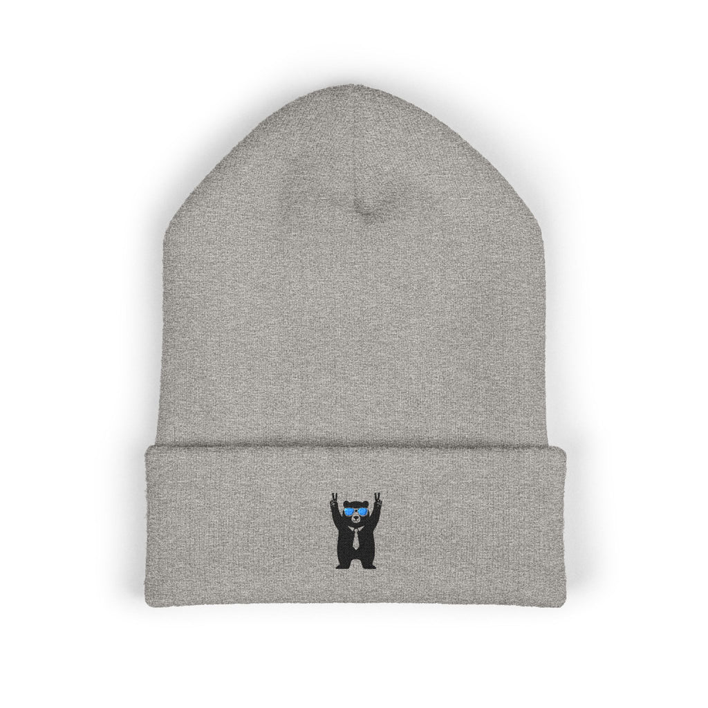 Embroidered Honey Bear Beanie