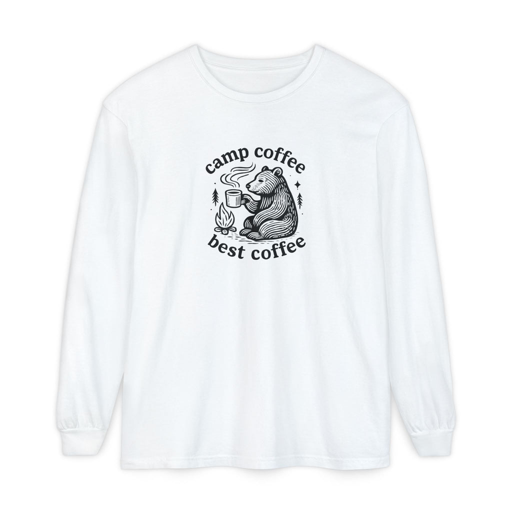 Camp Coffee Long Sleeve Unisex Tee