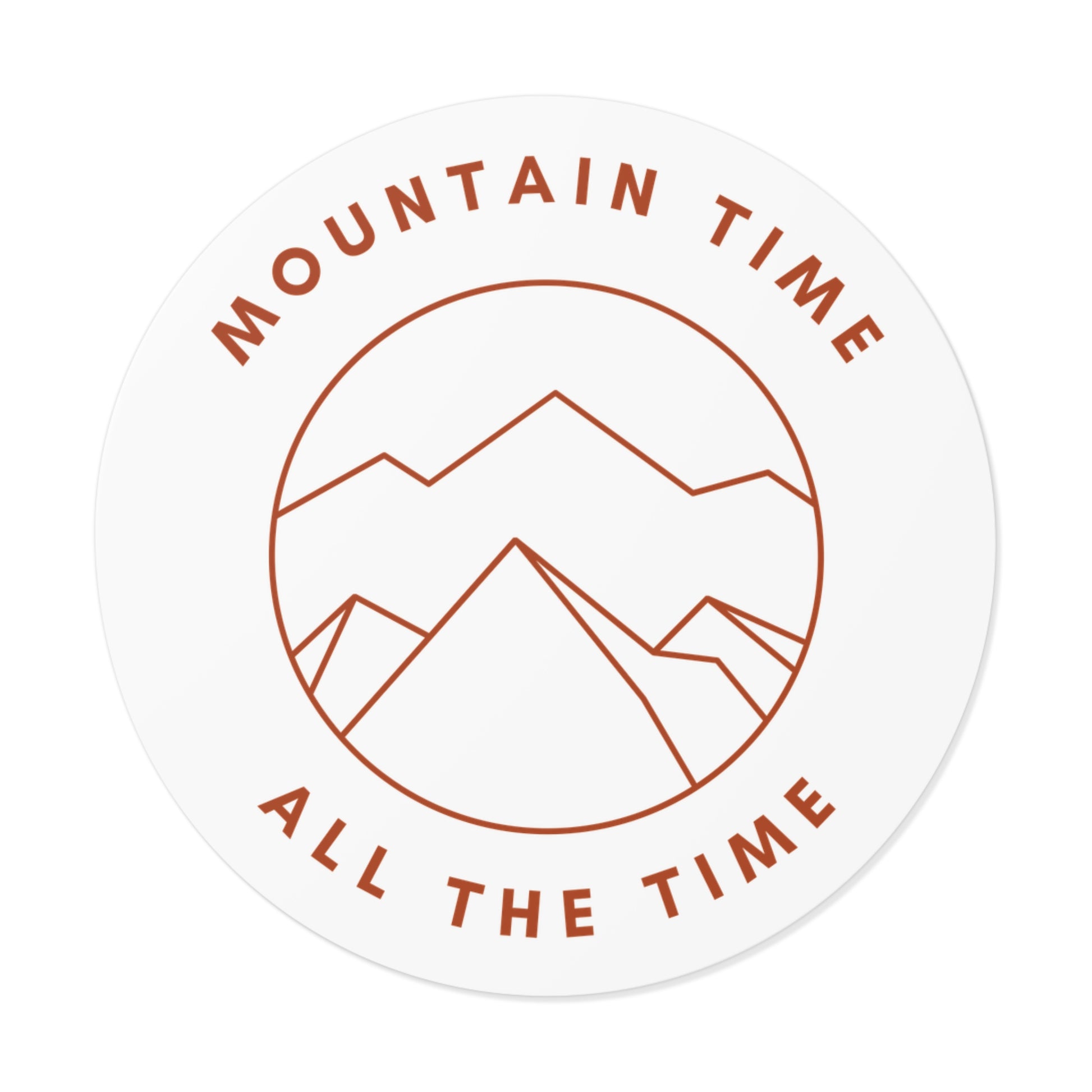 Mountain Time Vinyl Sticker – Elevate Your Adventure