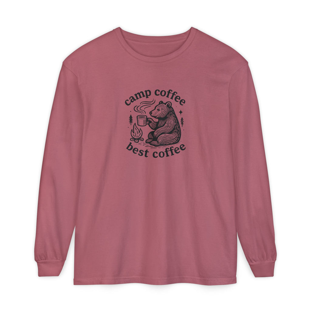 Camp Coffee Long Sleeve Unisex Tee
