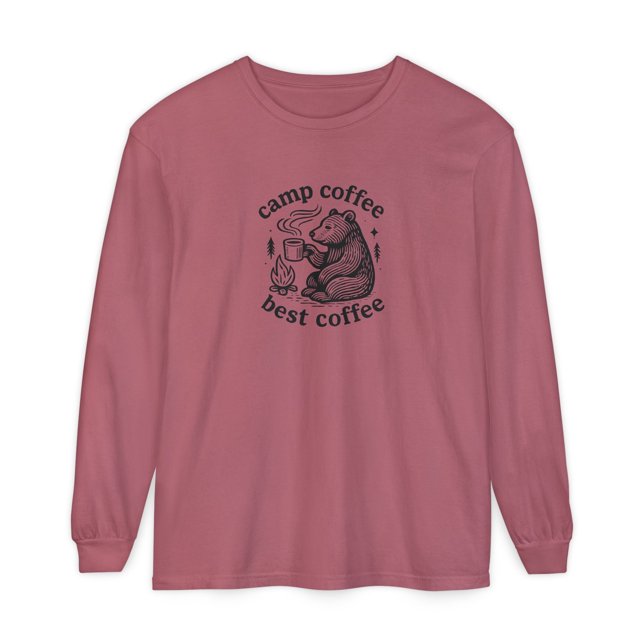 Camp Coffee Long Sleeve Unisex Tee