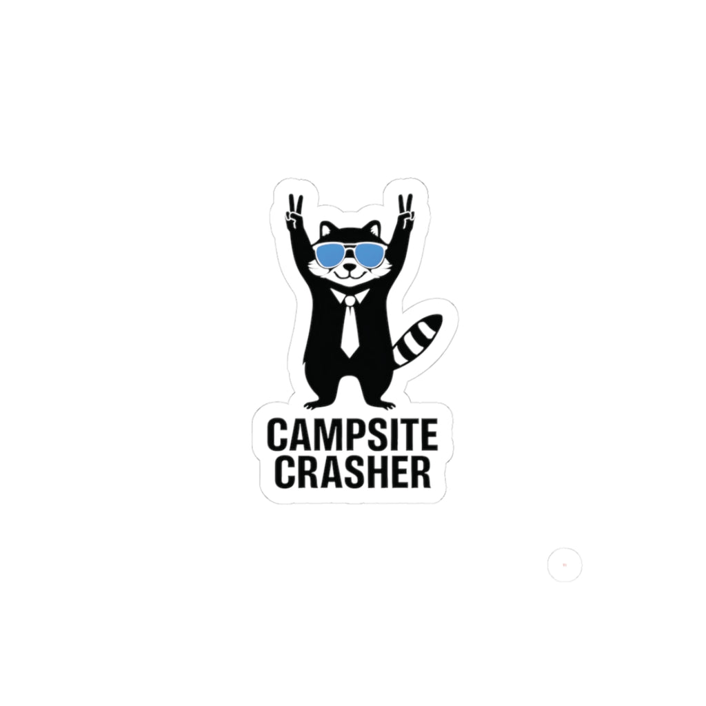 Campsite Crasher Raccoon Sticker