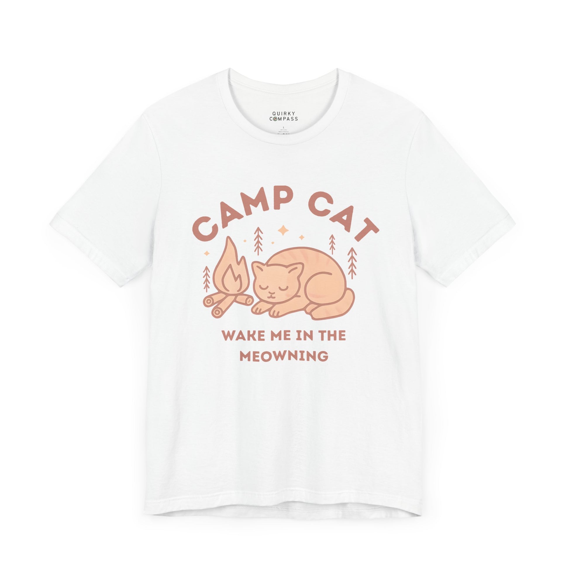 Wake Me in the Meowning Pink Cat Tee