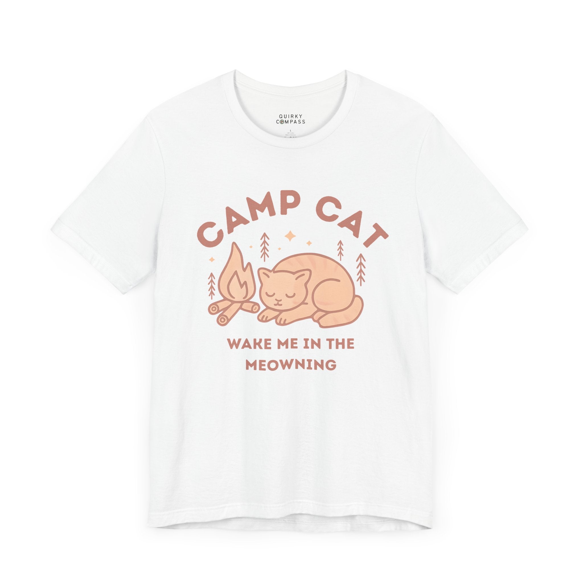 Wake Me in the Meowning Pink Cat Tee