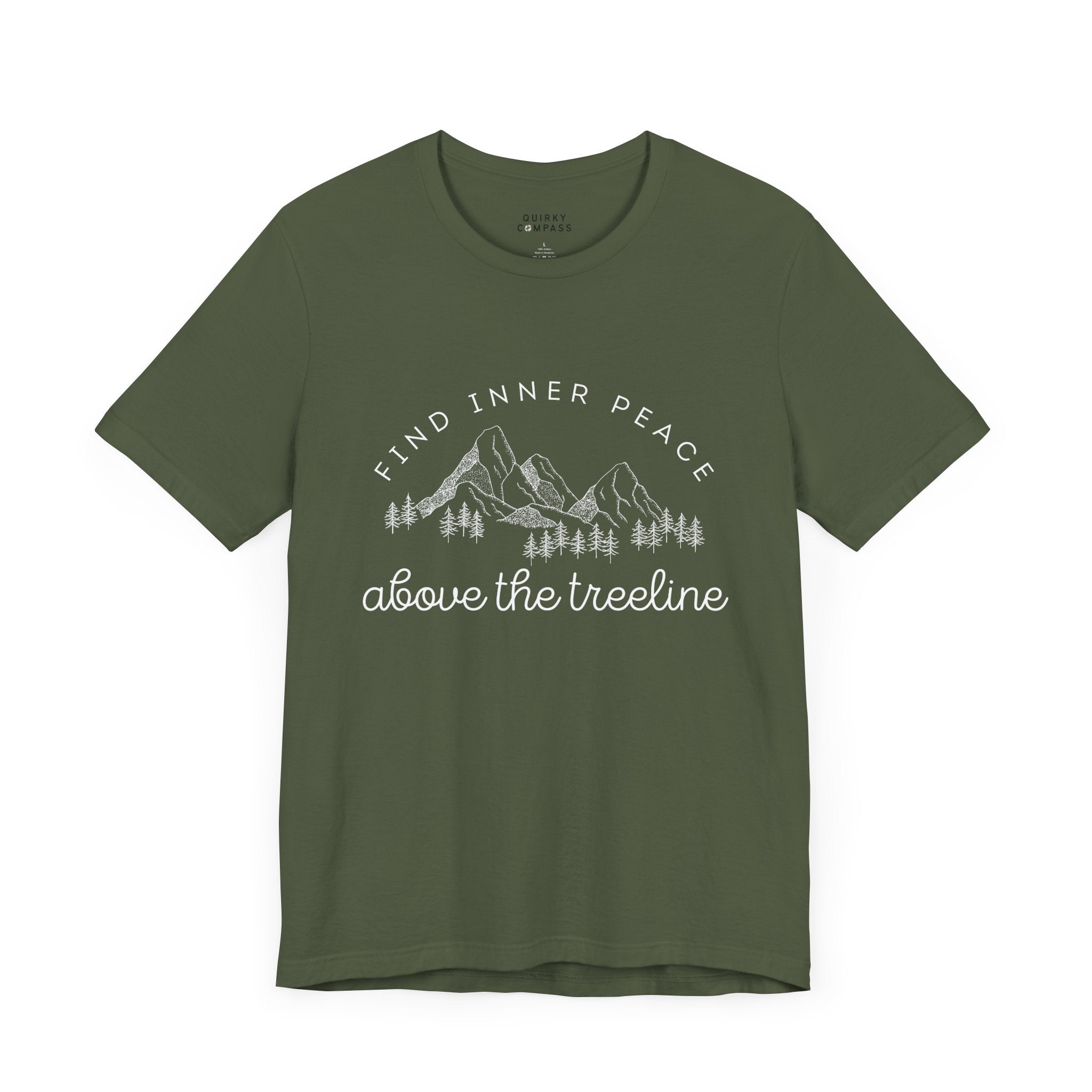 Find Inner Peace Above the Treeline Unisex Tee