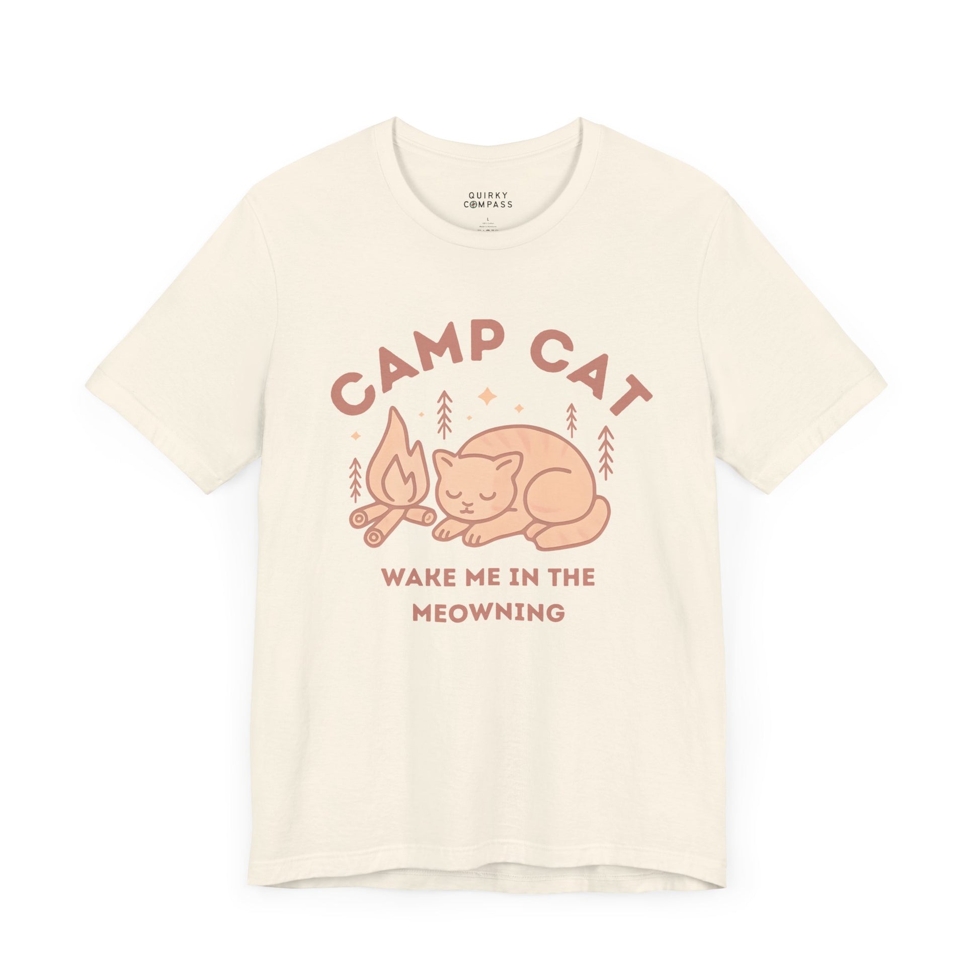 Wake Me in the Meowning Pink Cat Tee