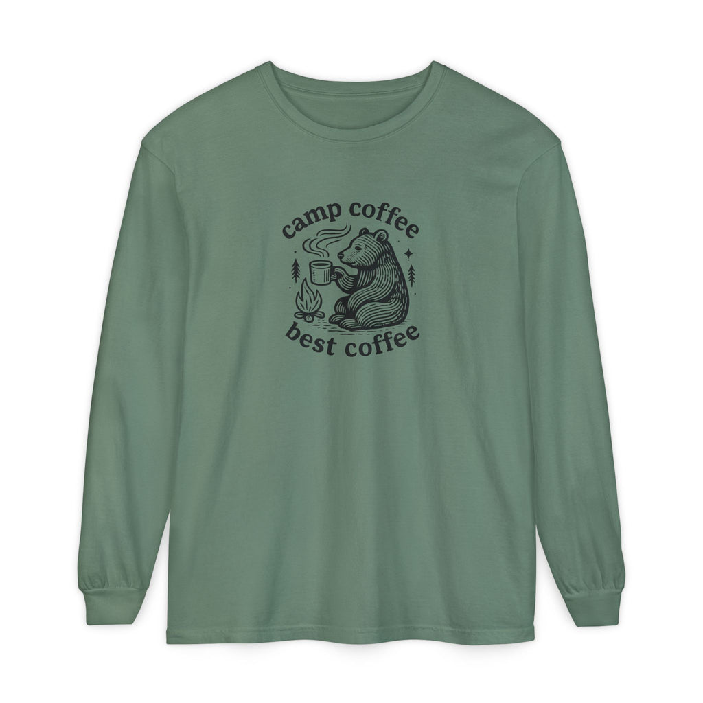 Camp Coffee Long Sleeve Unisex Tee