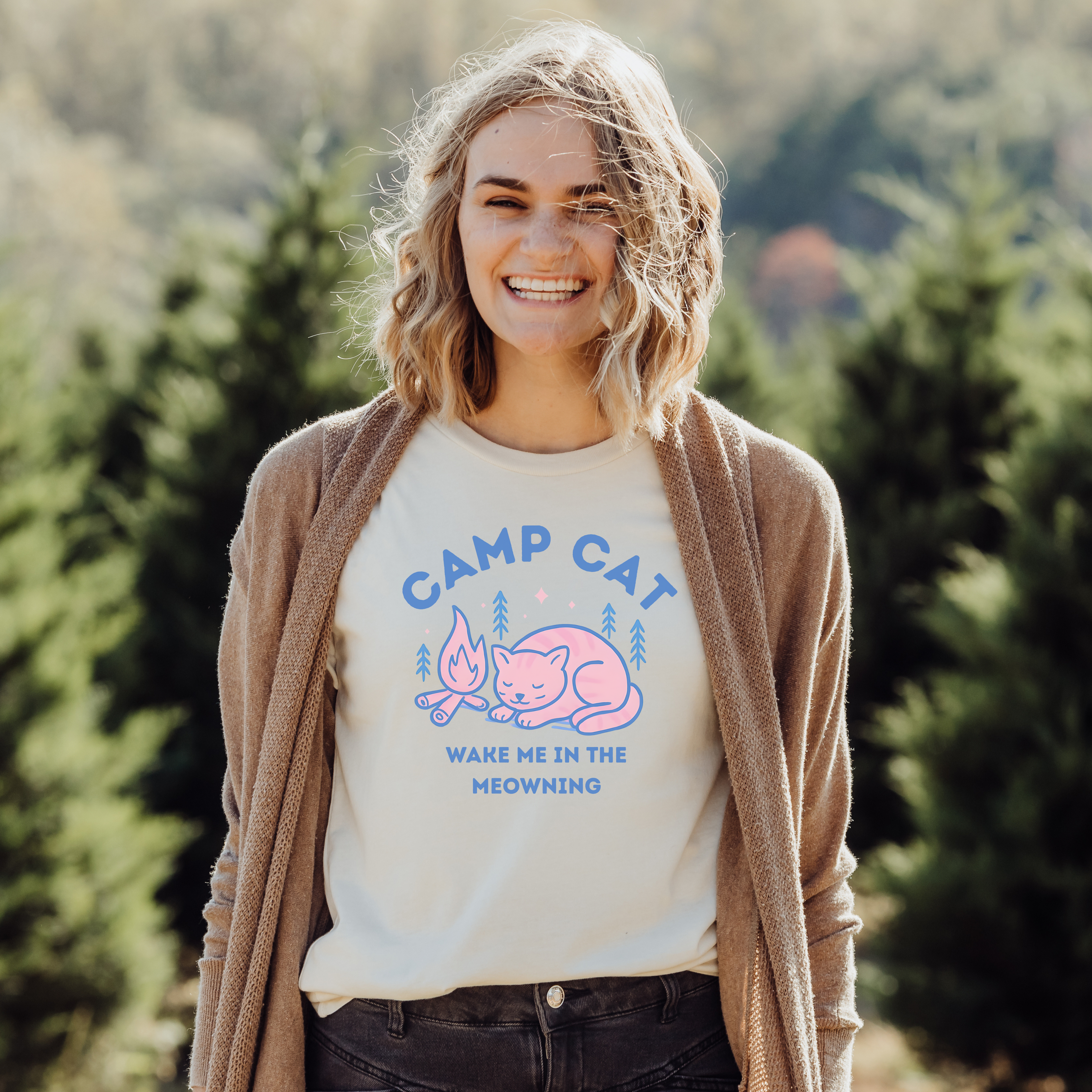 Wake Me in the Meowning Unisex Tee
