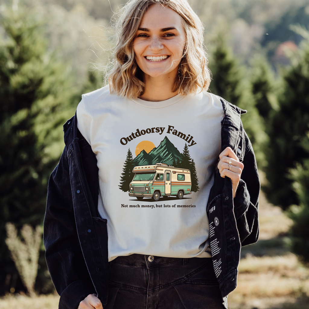 Outdoorsy Family Unisex Tee