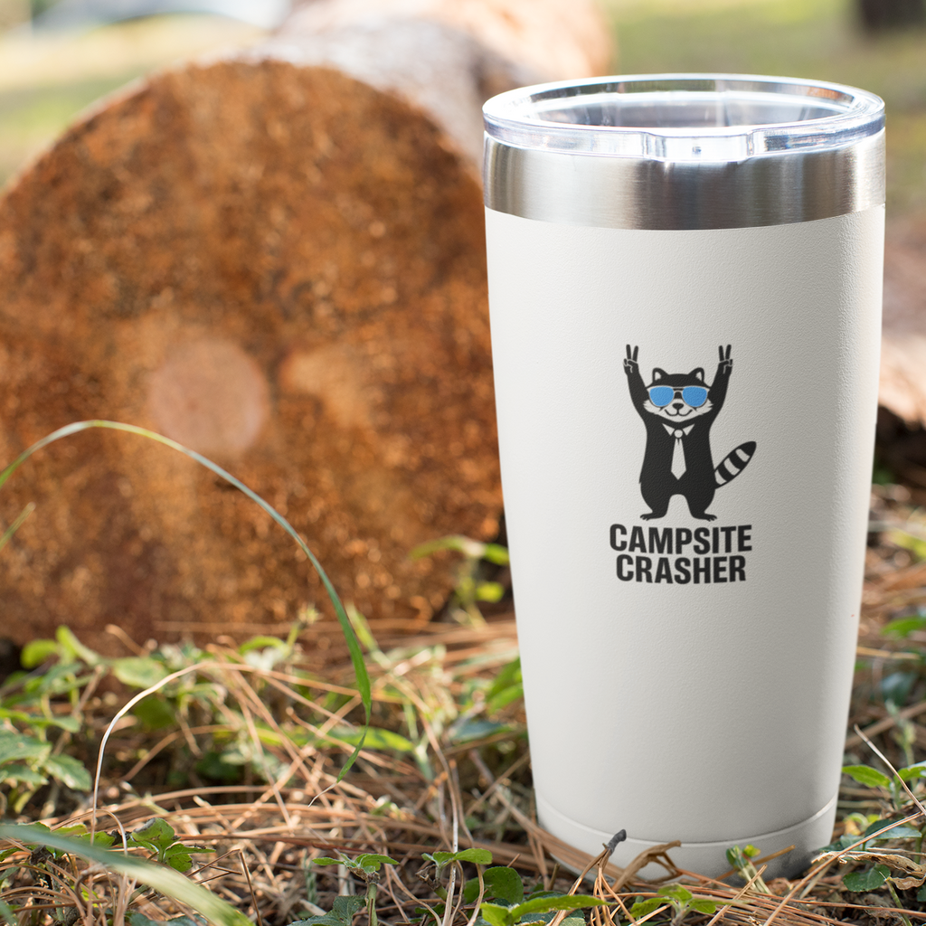 Campsite Crasher Raccoon Sticker