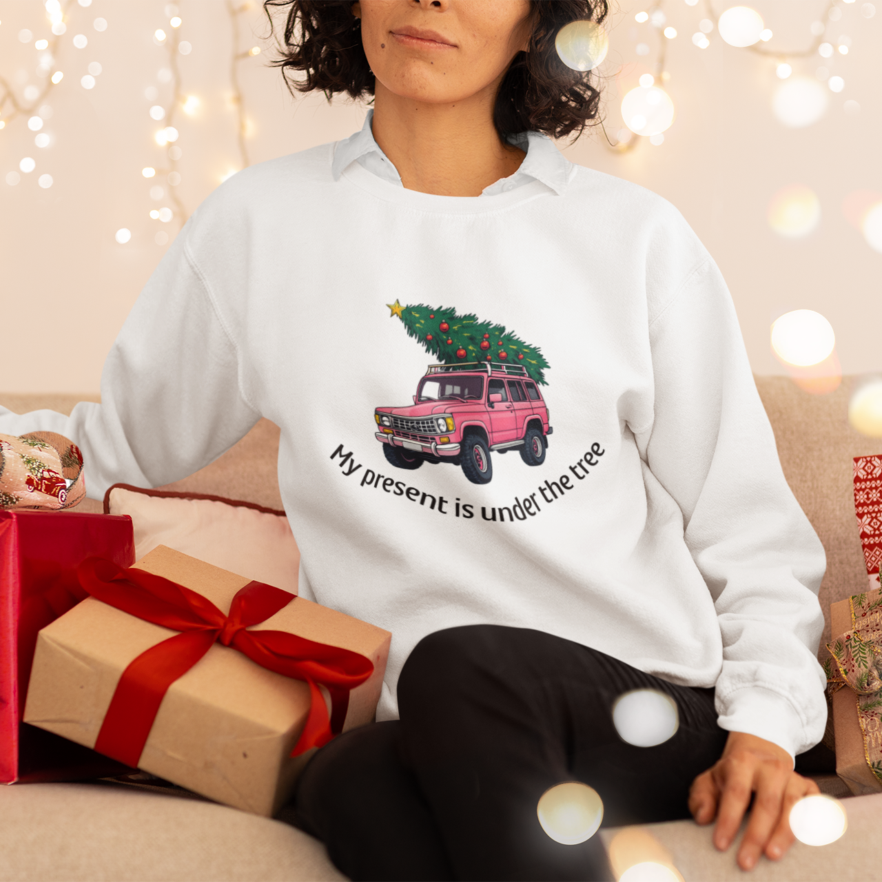 Under The Tree Pink Unisex Sweatshirt