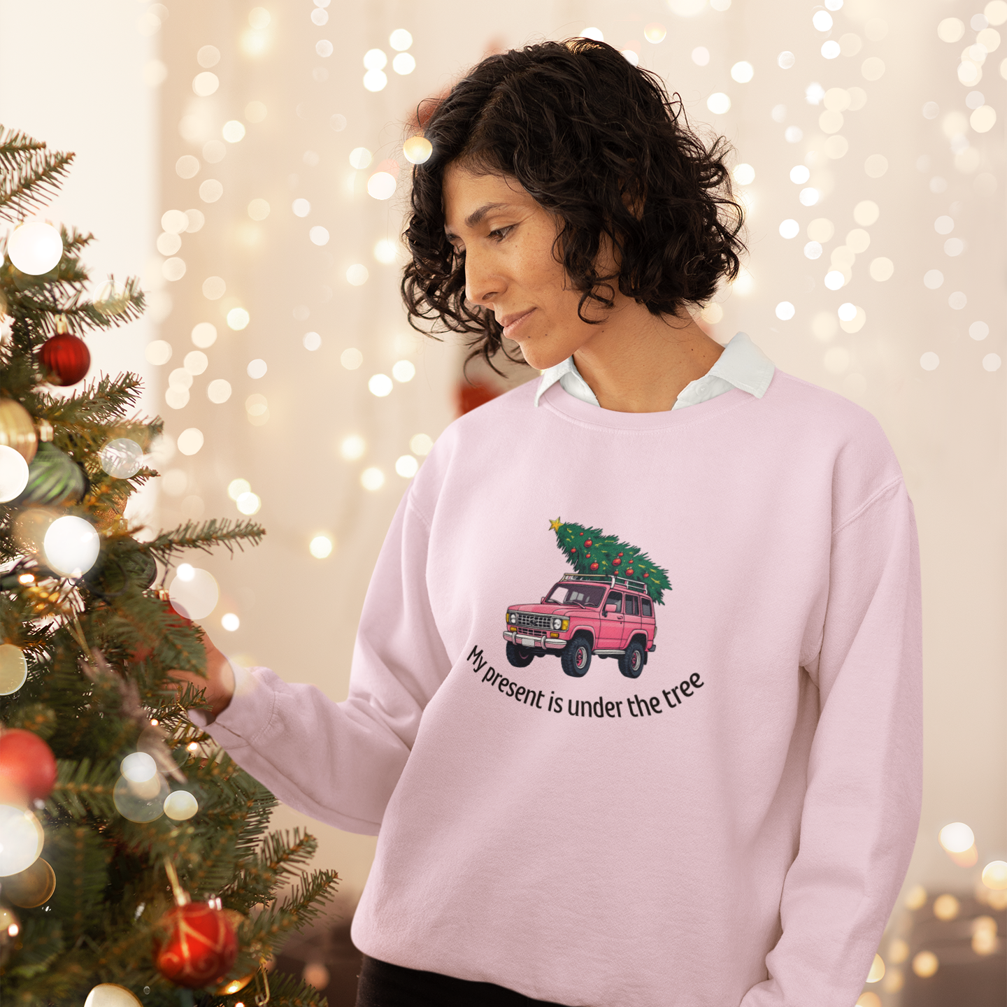 Under The Tree Pink Unisex Sweatshirt