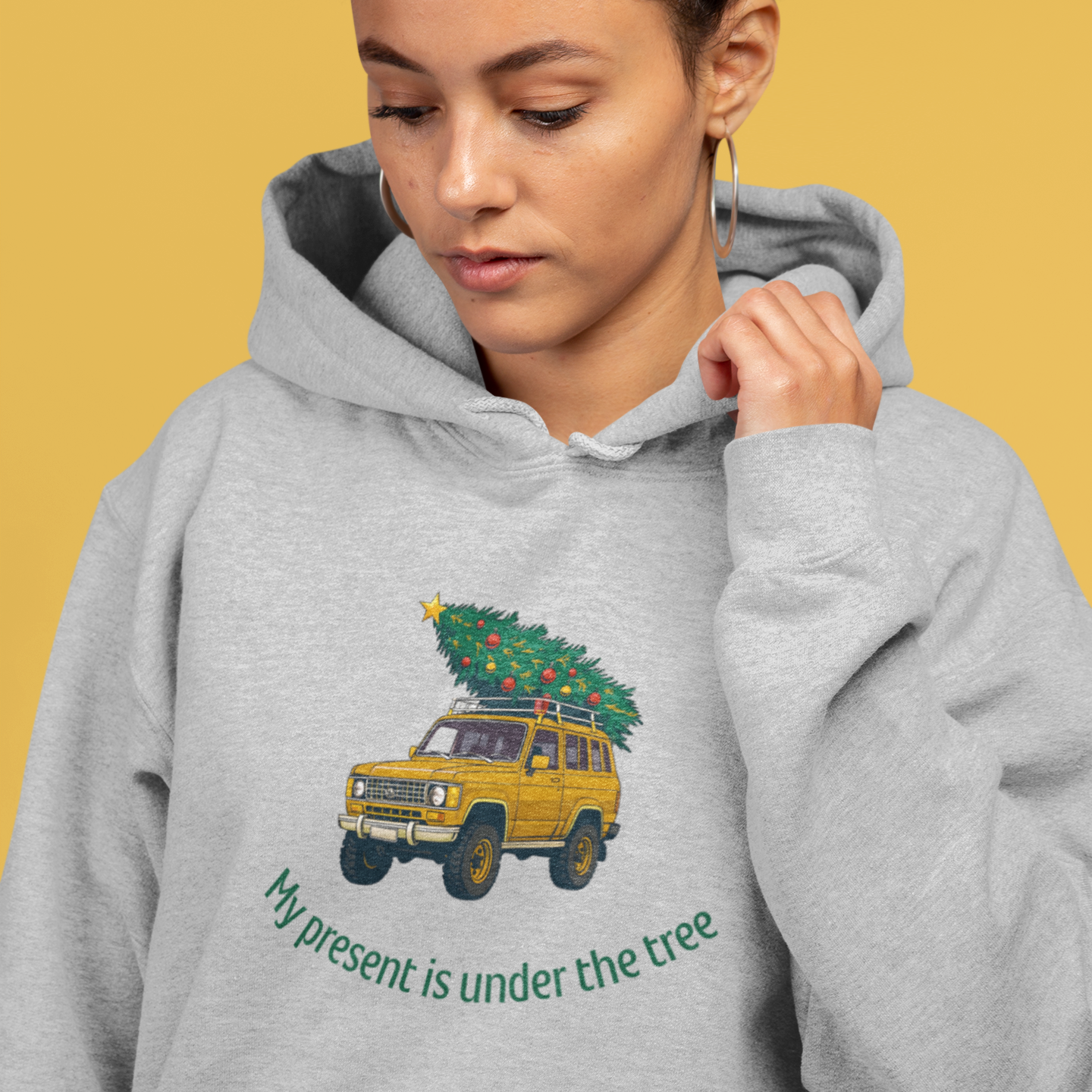 Under The Tree Yellow Unisex Hoodie