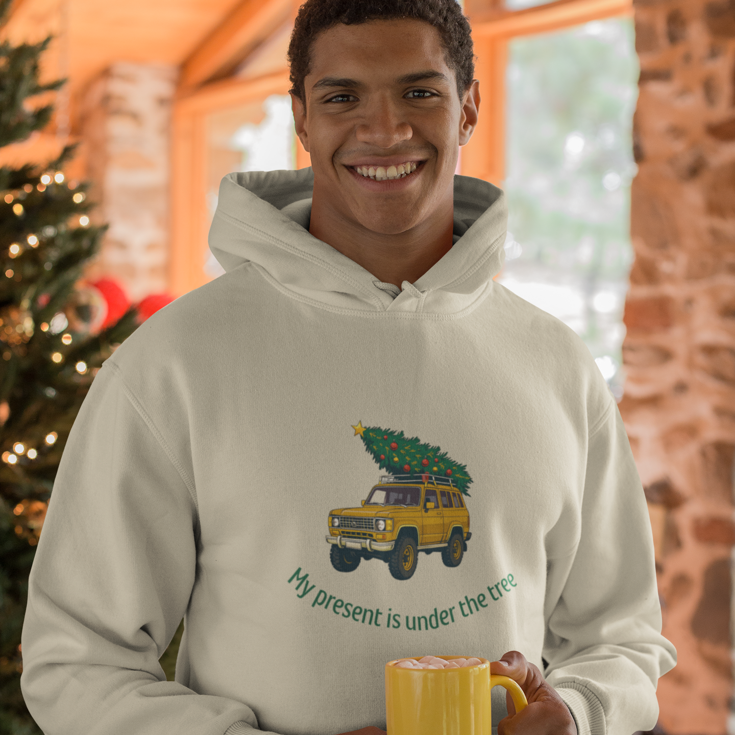 Under The Tree Yellow Unisex Hoodie