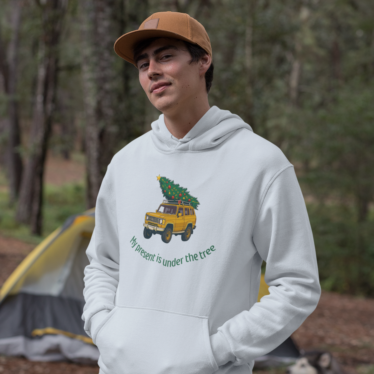Under The Tree Yellow Unisex Hoodie