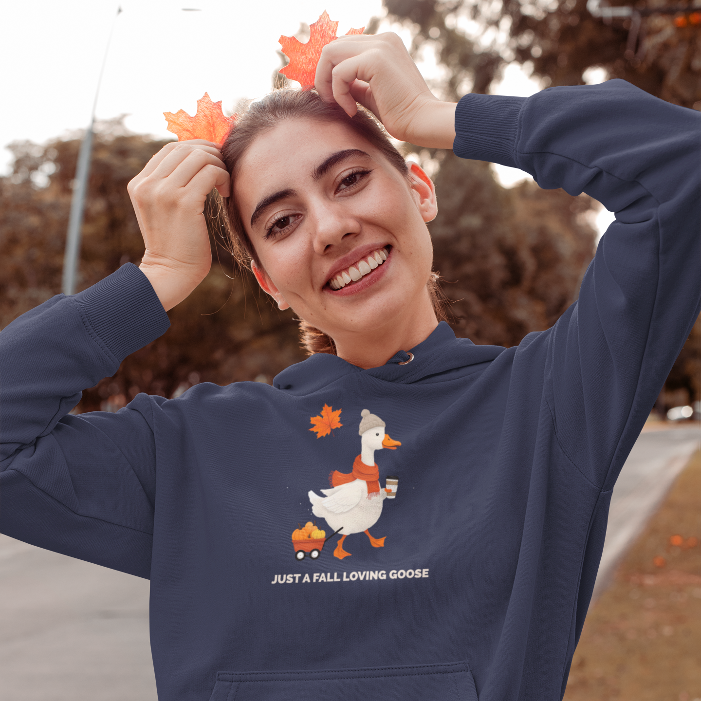 Fall Loving Goose Unisex Hoodie