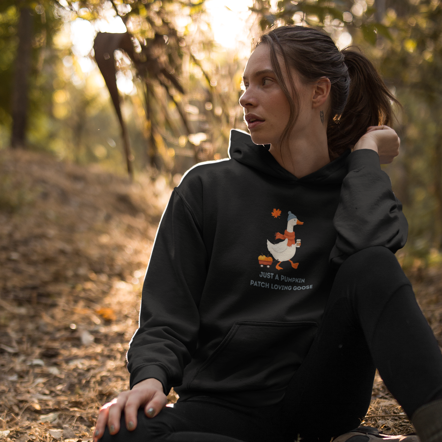 Pumpkin Patch Goose Unisex Hoodie
