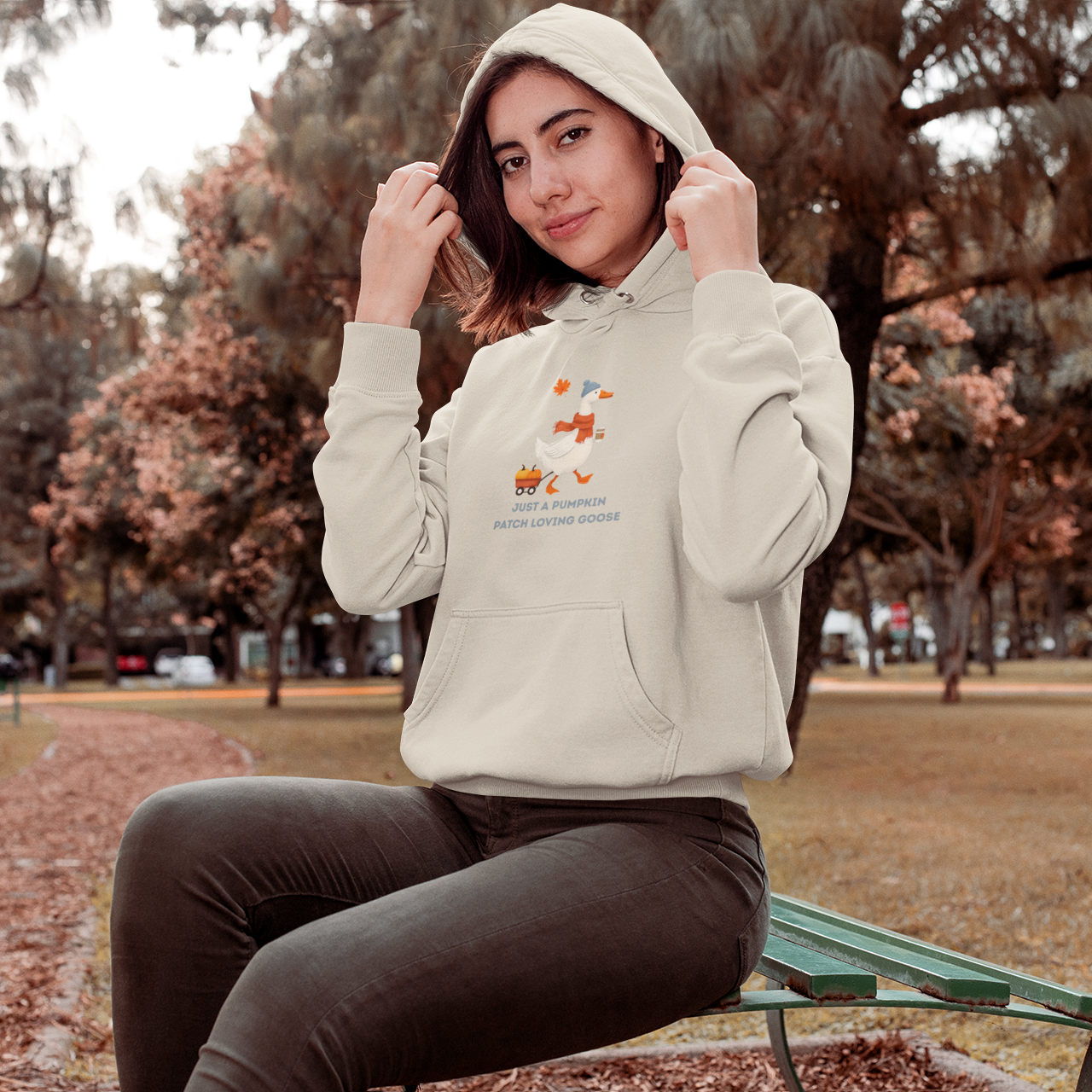 Pumpkin Patch Goose Unisex Hoodie