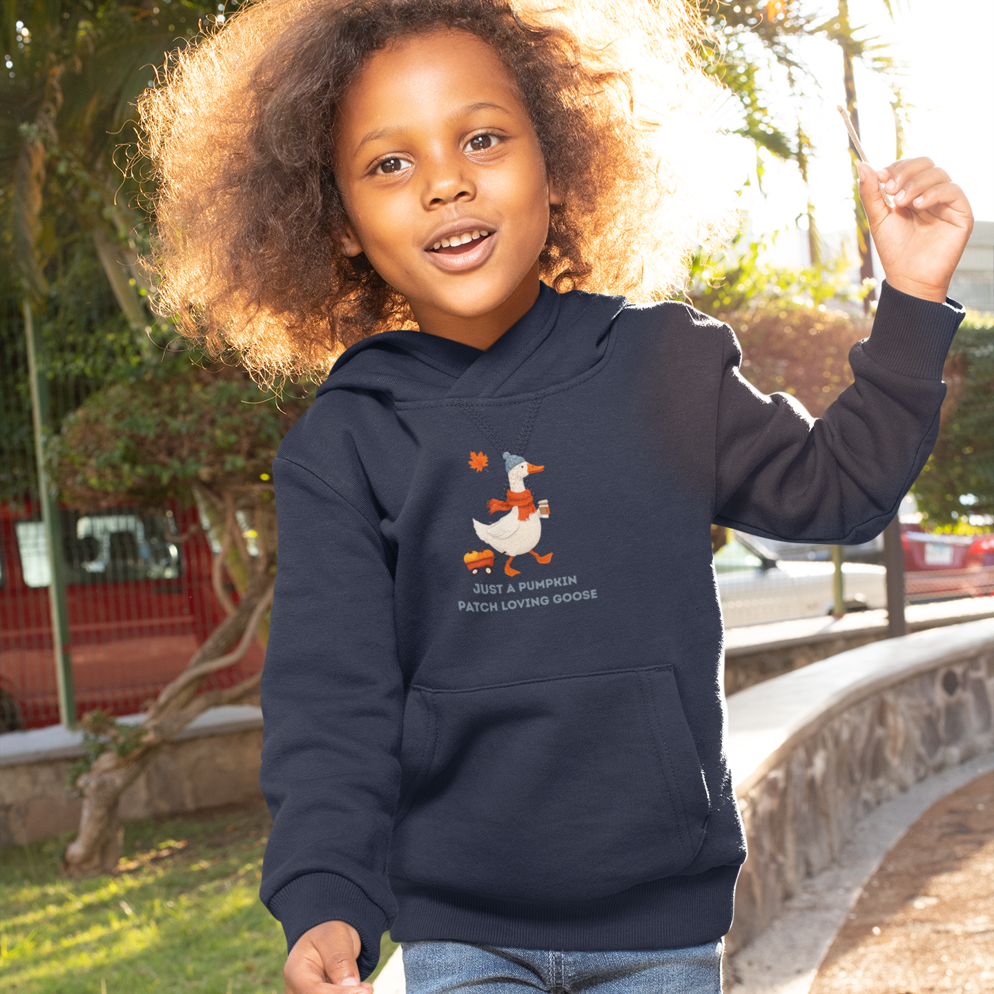 Pumpkin Patch Loving Goose Youth Hoodie