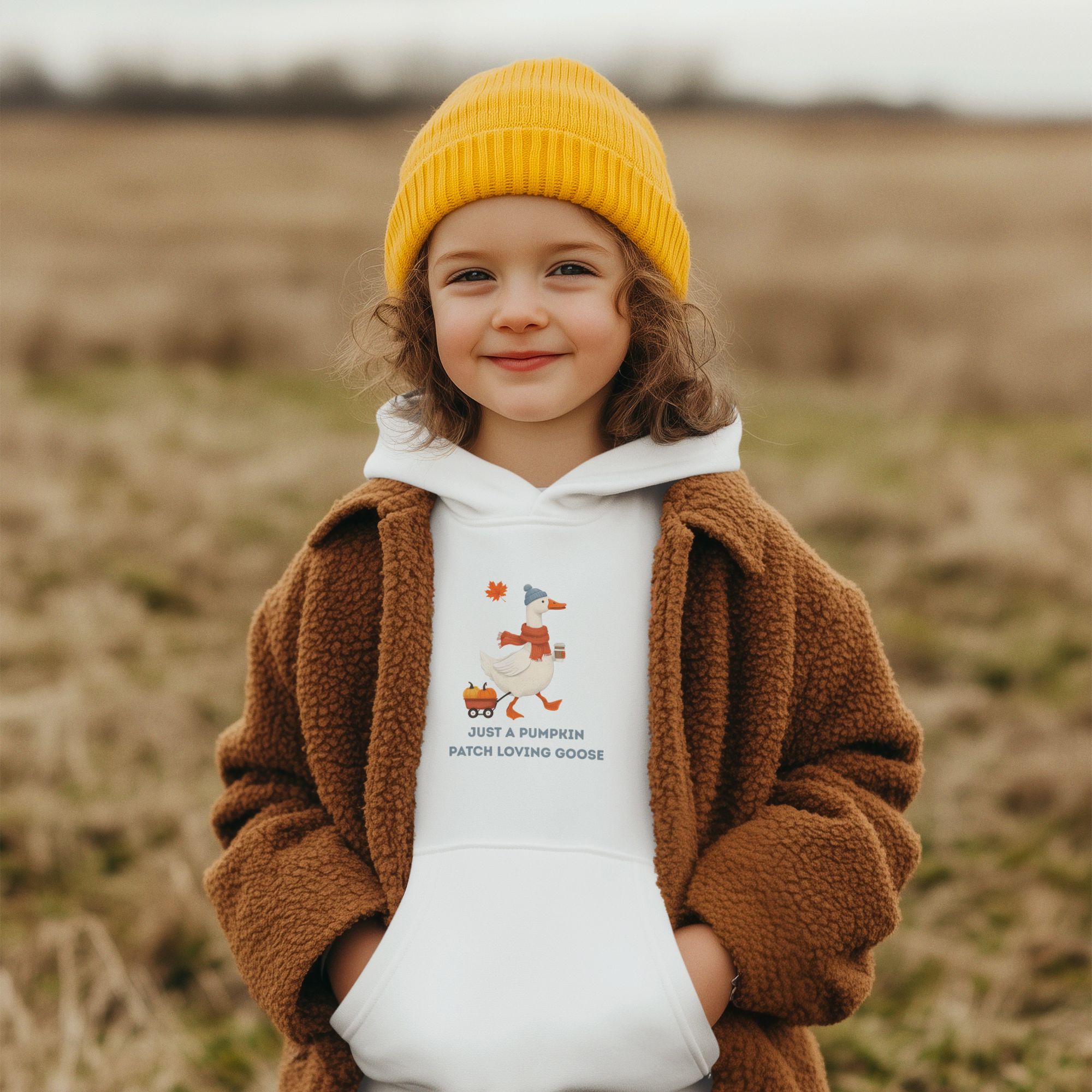 Pumpkin Patch Loving Goose Youth Hoodie